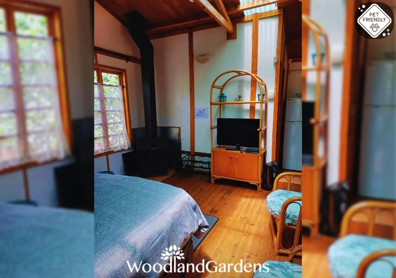 Bed in Woodland Gardens Self catering Pet Friendly Lodge