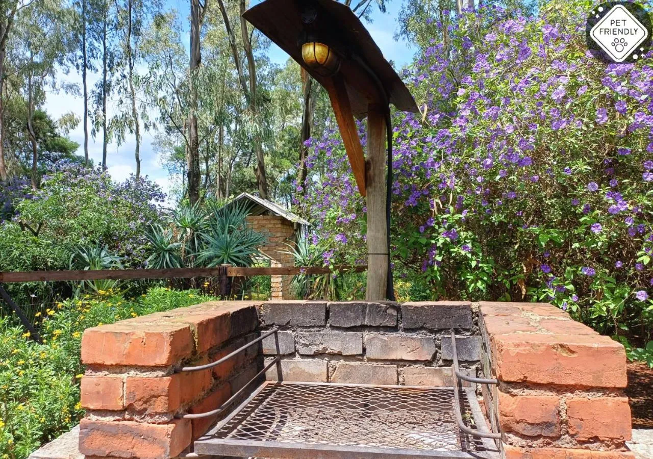 BBQ facilities in Woodland Gardens Self catering Pet Friendly Lodge