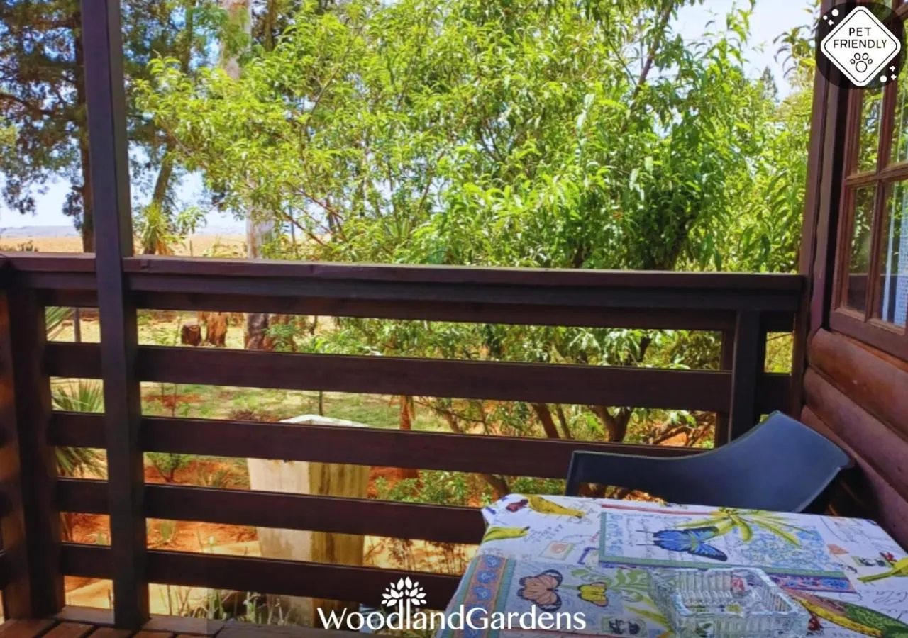 Balcony/Terrace in Woodland Gardens Self catering Pet Friendly Lodge