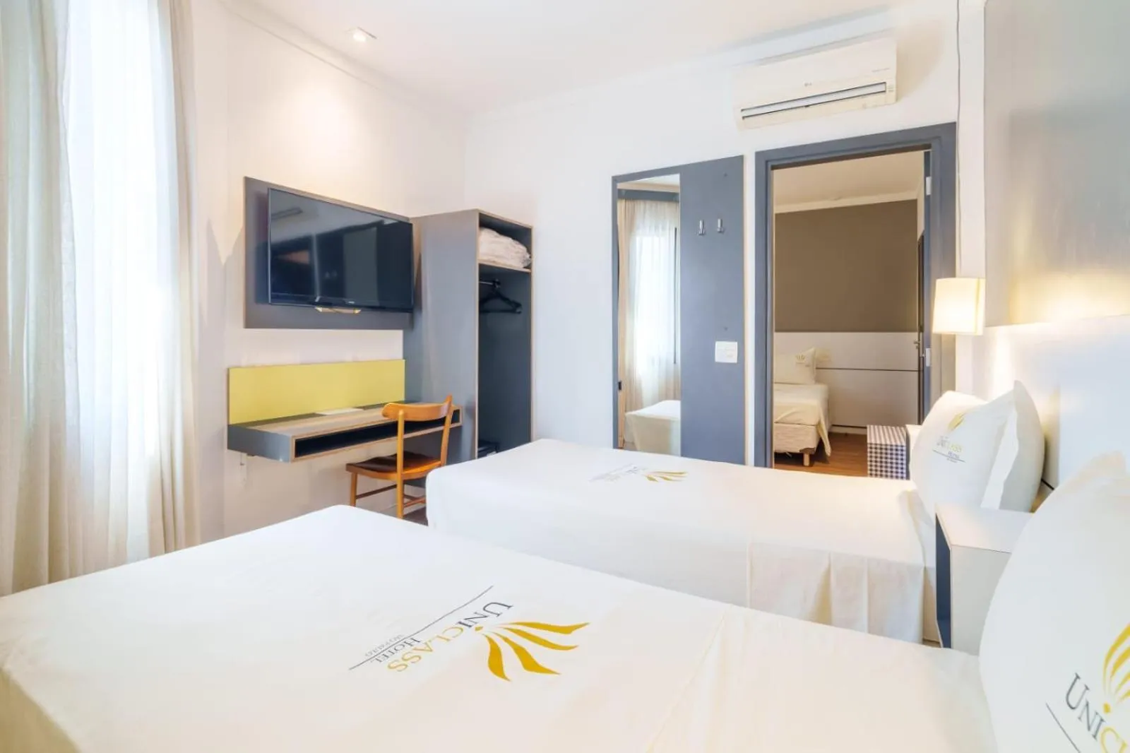 Bed in Uniclass Hotel Pinheiros