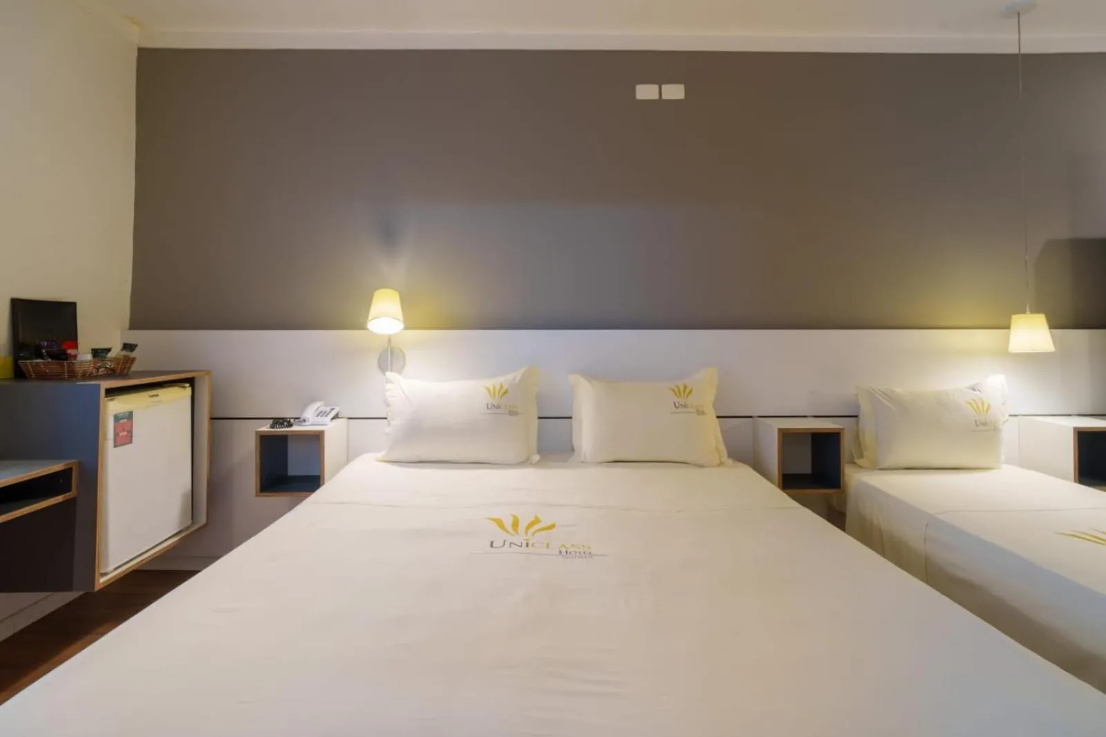 Bed in Uniclass Hotel Pinheiros