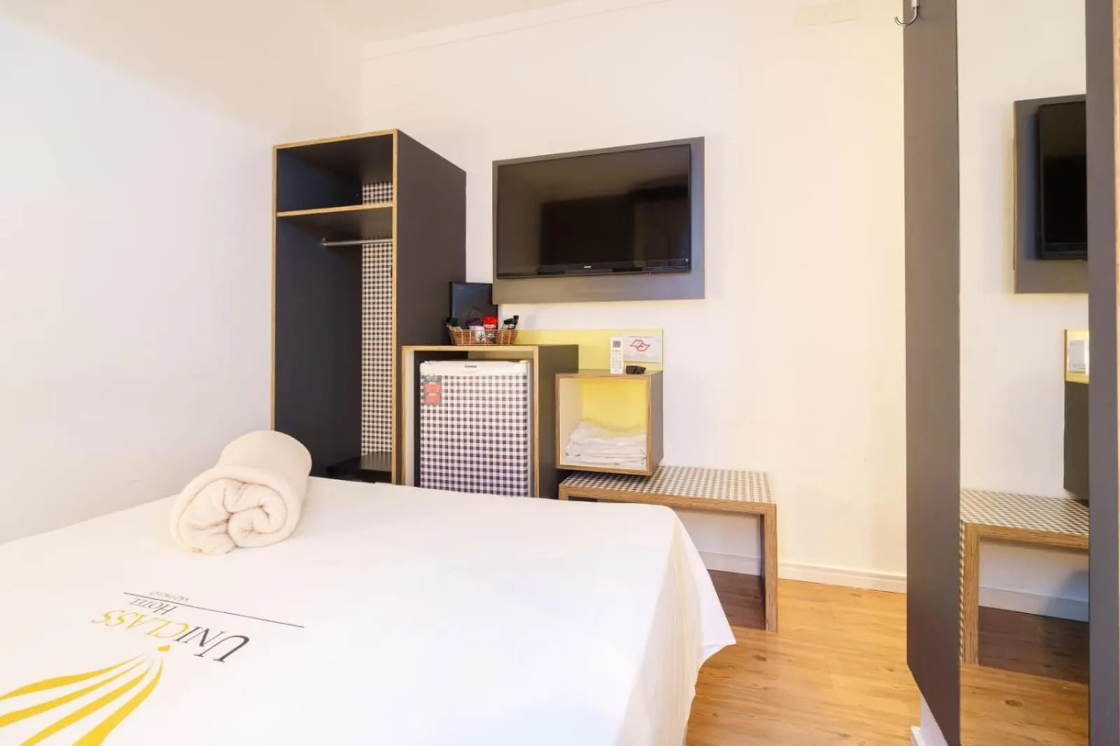 Bed in Uniclass Hotel Pinheiros