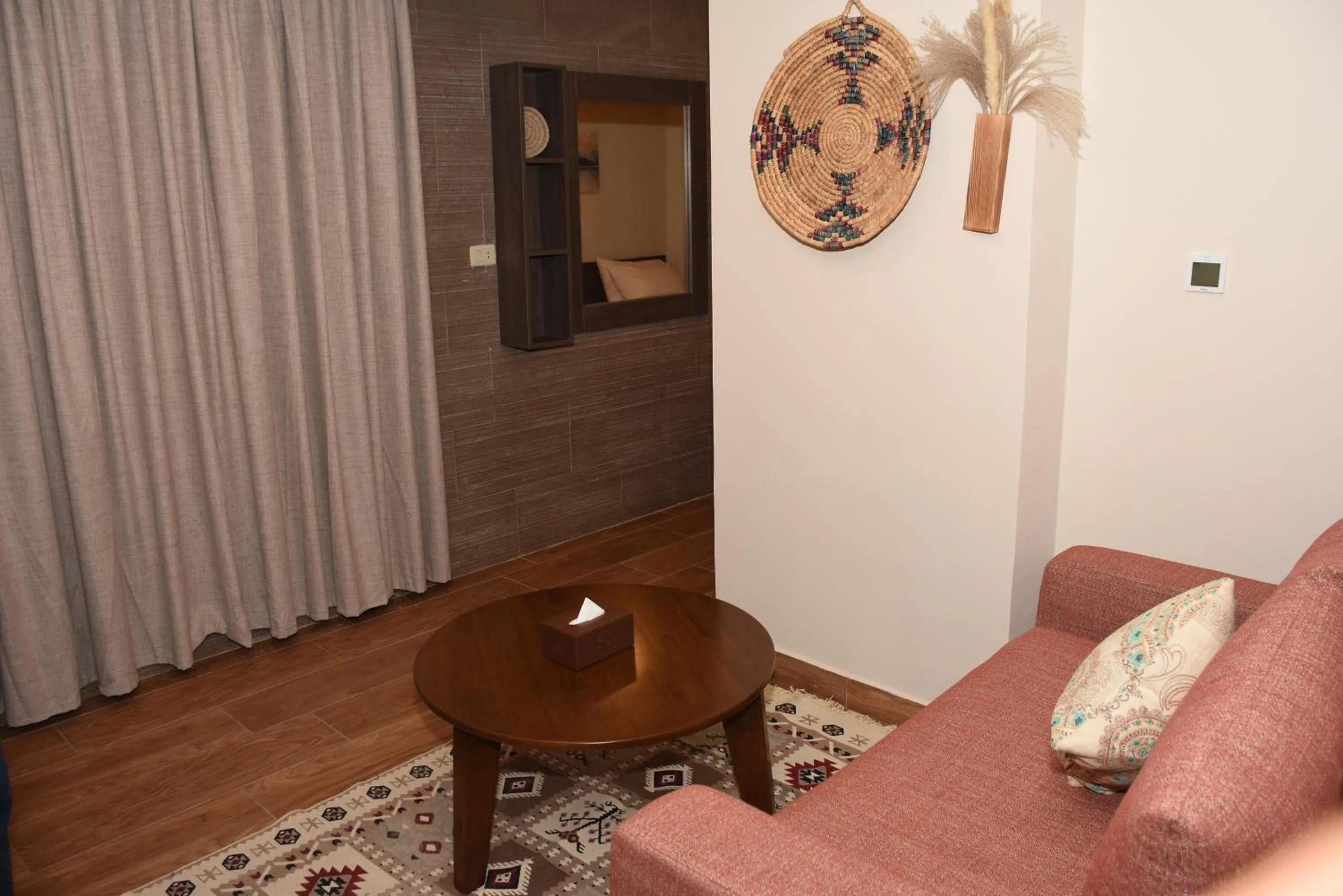 Seating area in Sukoon Hotel Amman