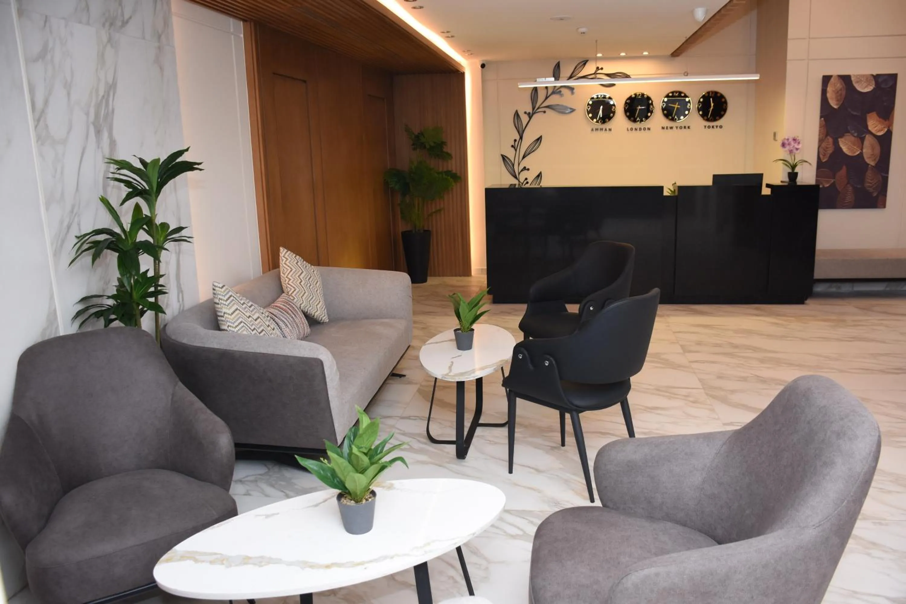 Lobby or reception in Sukoon Hotel Amman