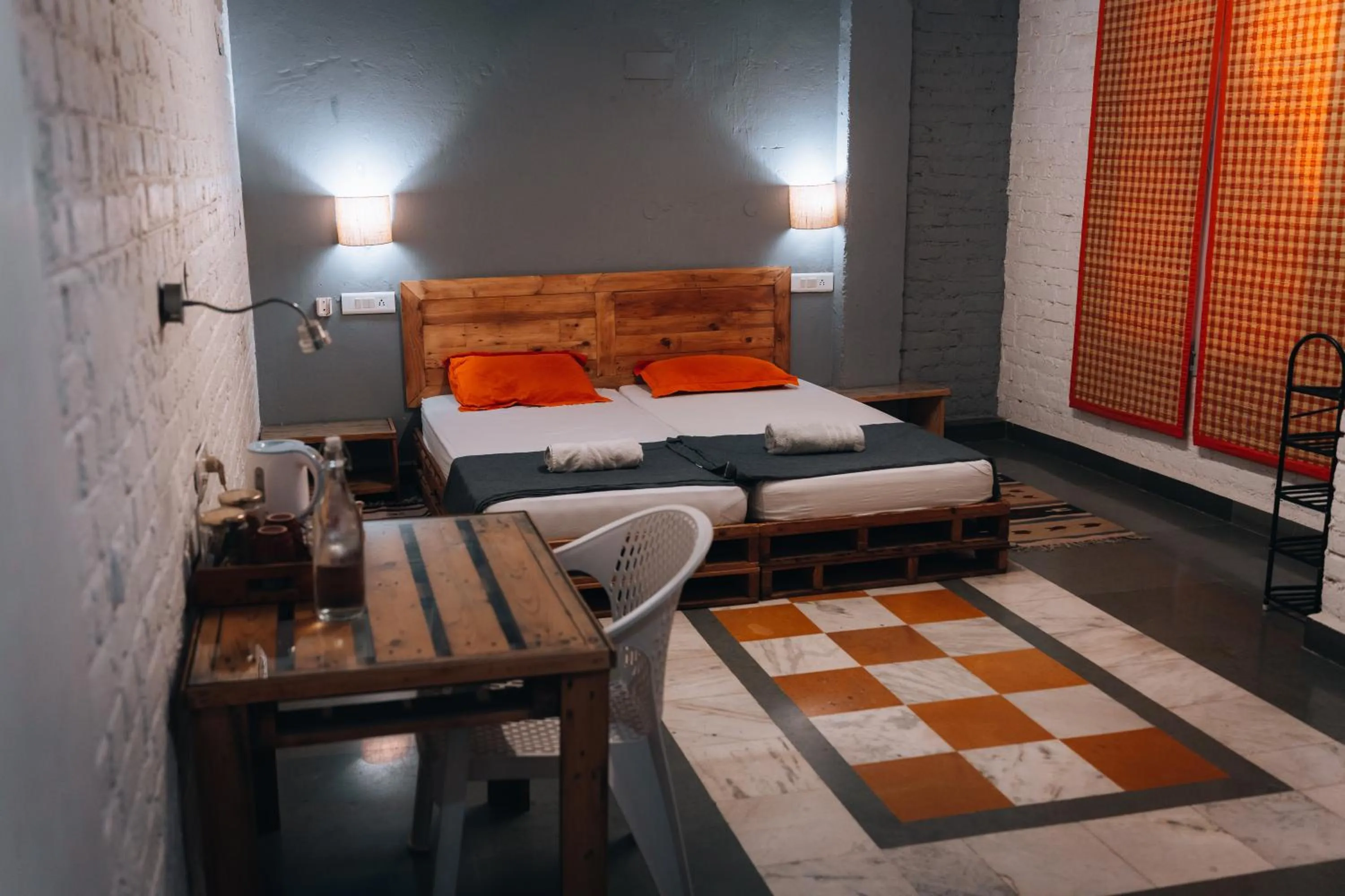 Bed in JHouse near Bhikaji