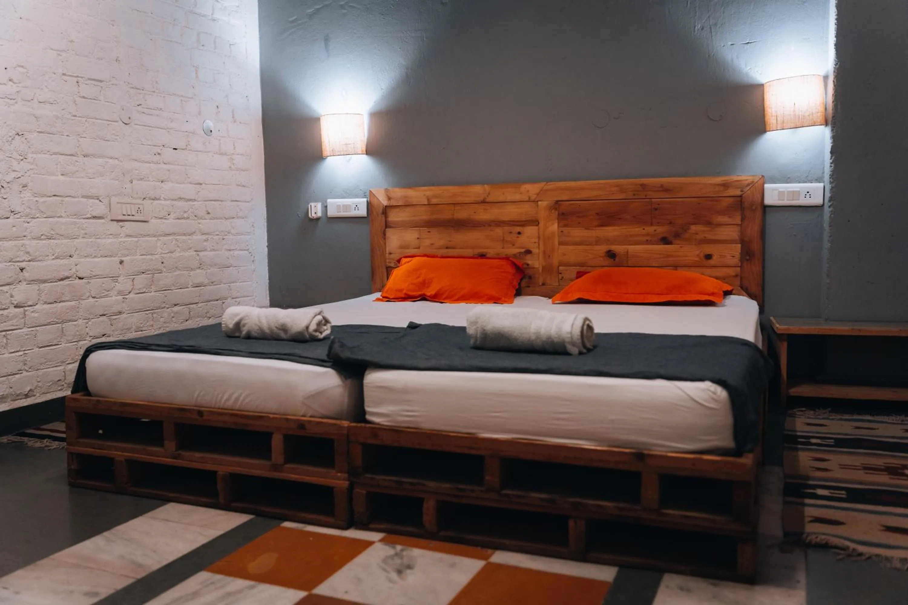 Bed in JHouse near Bhikaji