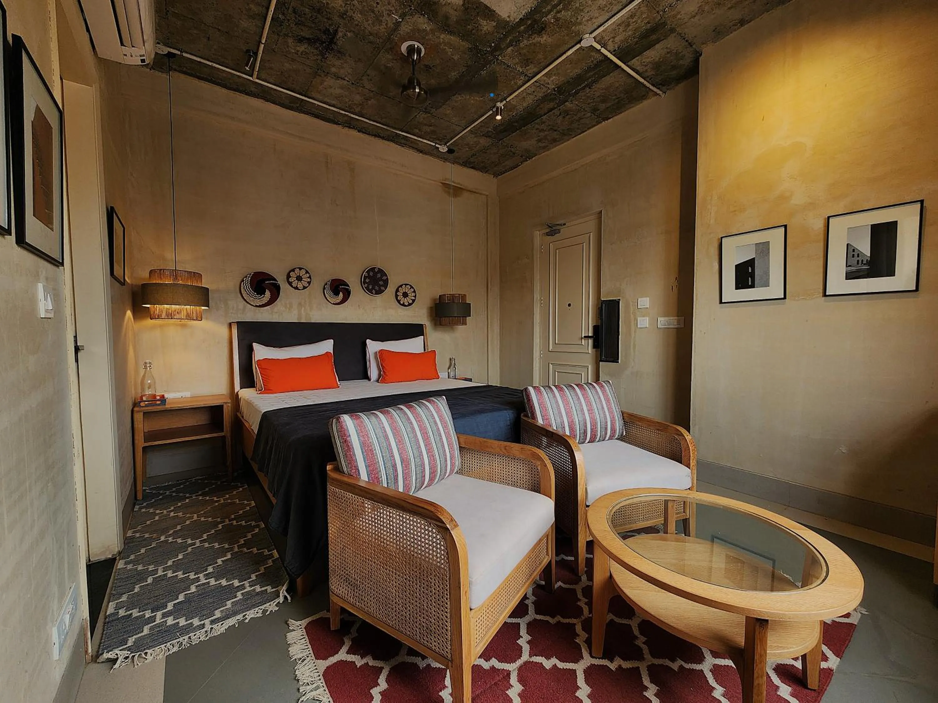 Bed in JHouse near Bhikaji