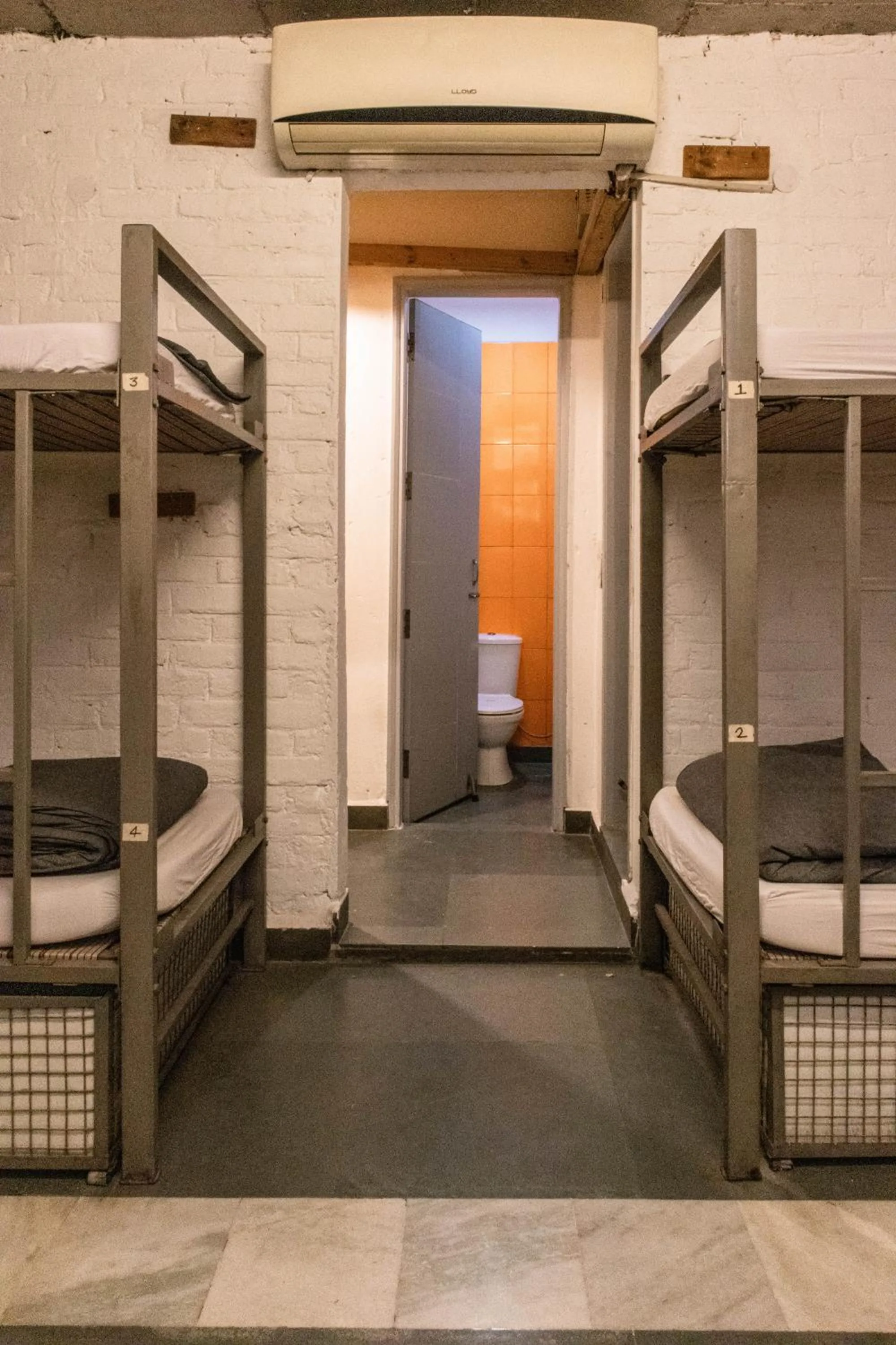 Bathroom, Bed in JHouse near Bhikaji