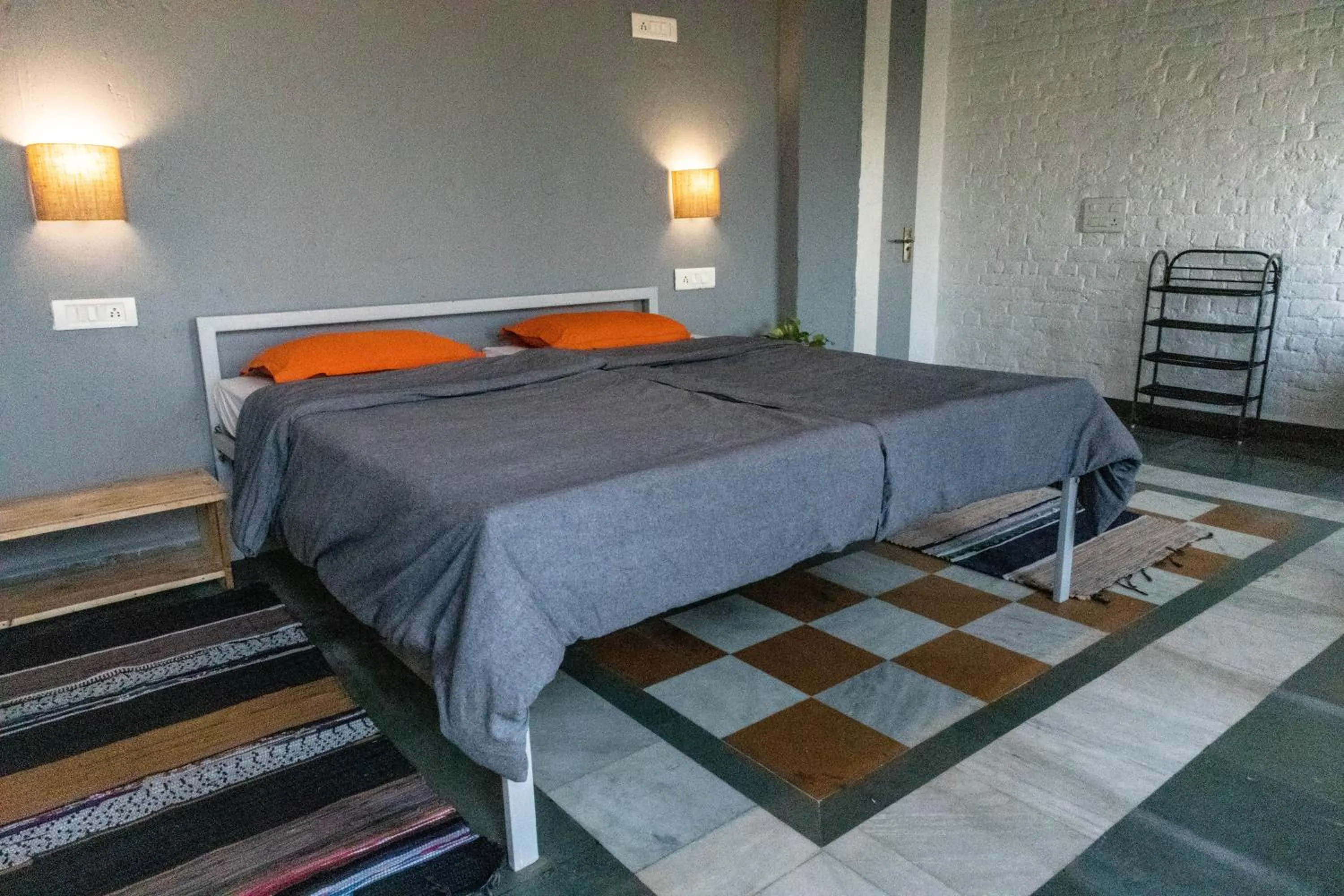 Bed in JHouse near Bhikaji