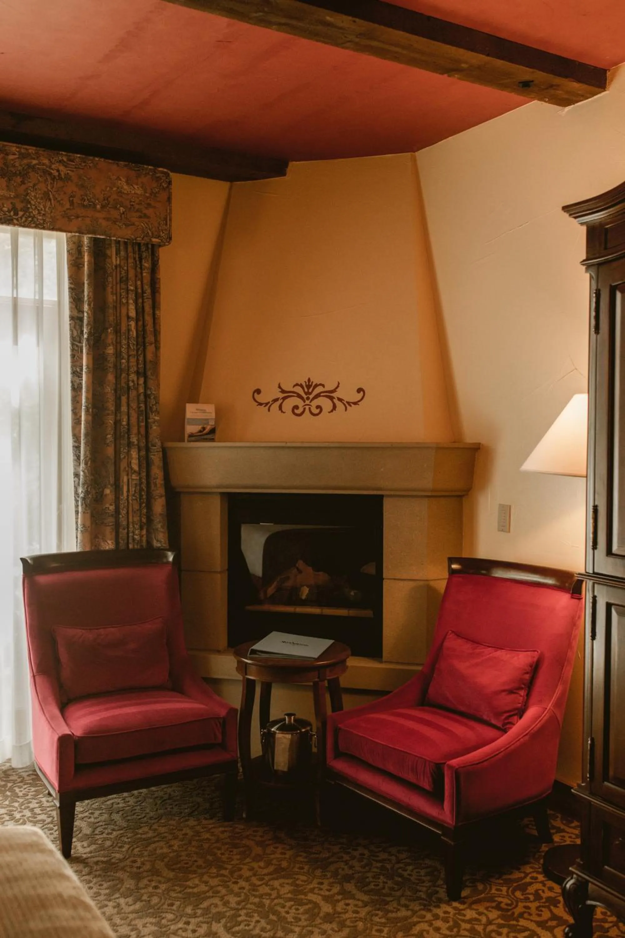 fireplace in Mirbeau Inn & Spa - Skaneateles