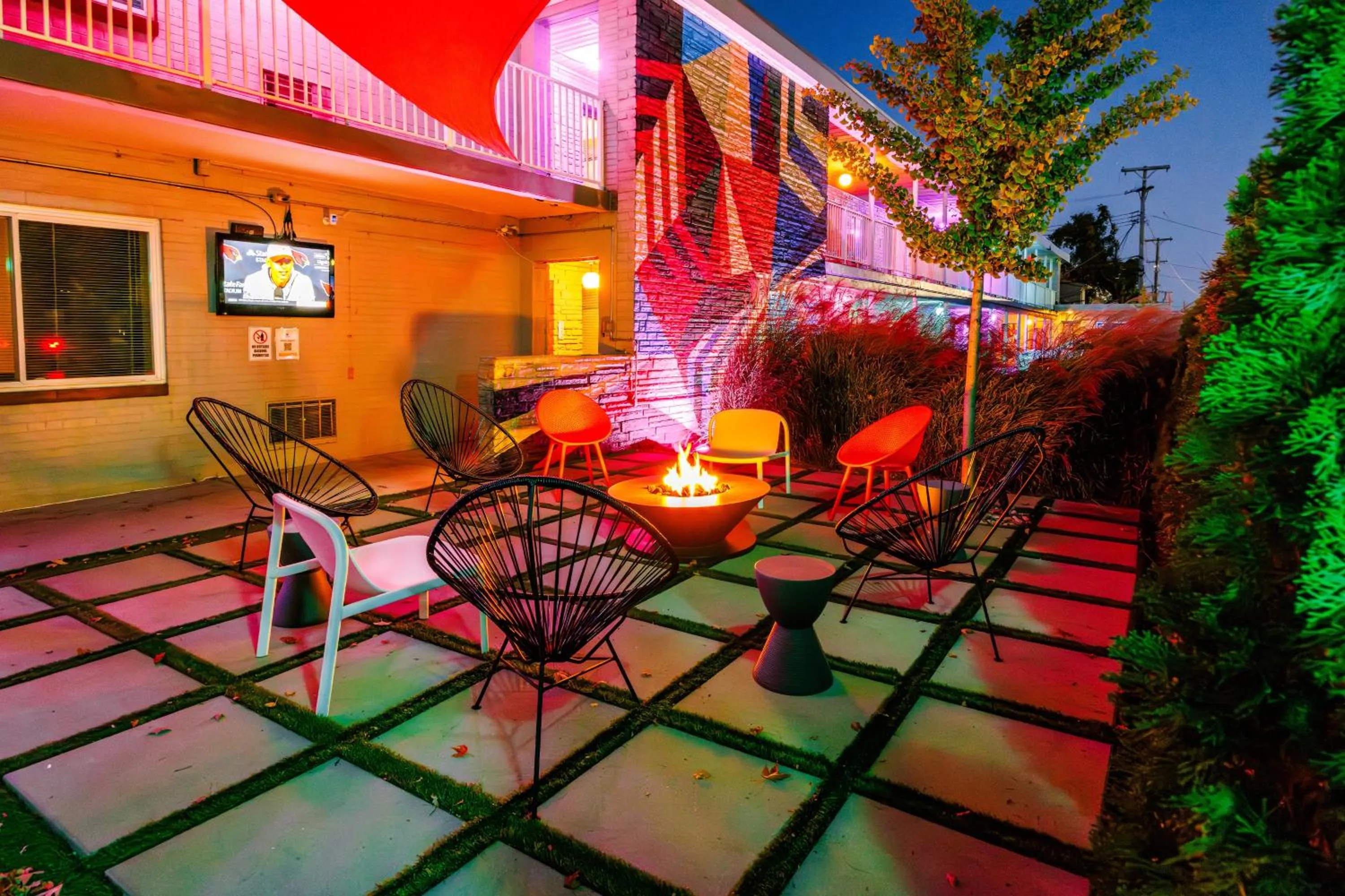 fireplace in Hotel Royal Oak