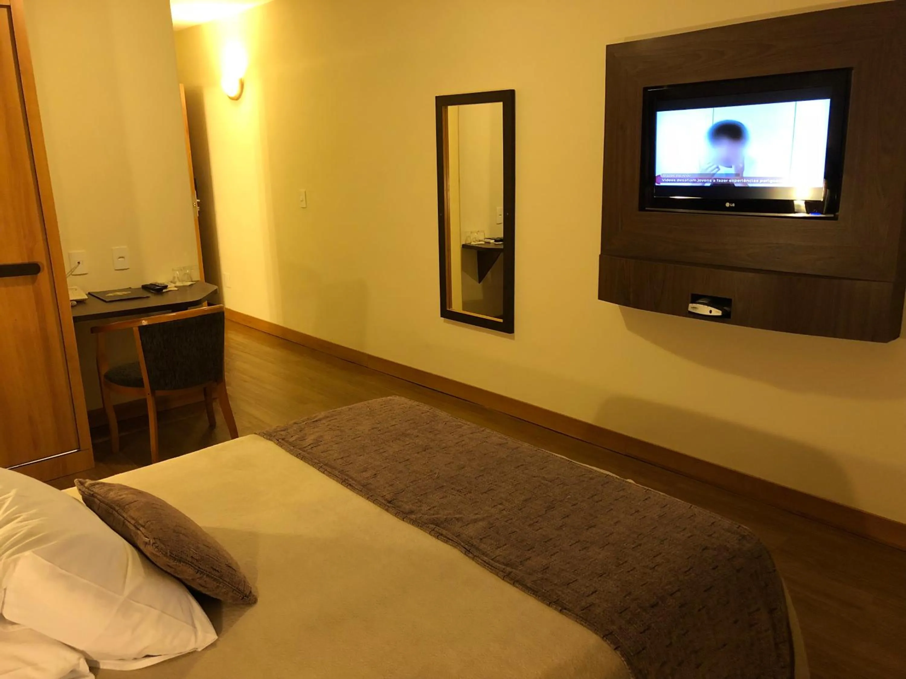 Bed in Gran Continental Hotel Taubaté