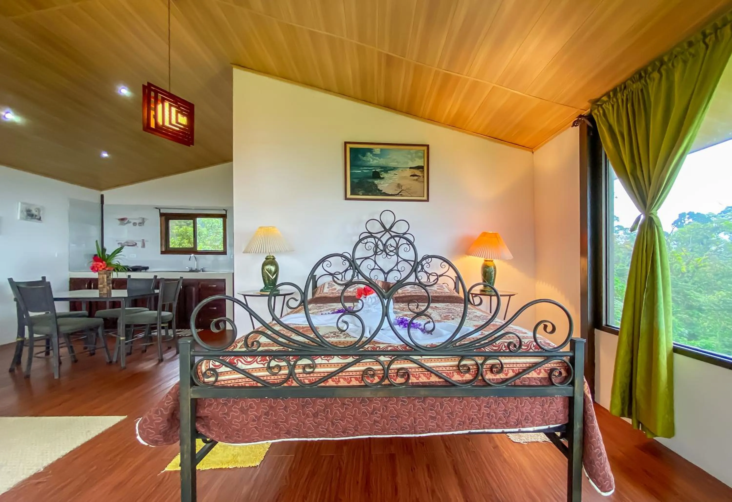 Bed in Arenal Garden Lodge