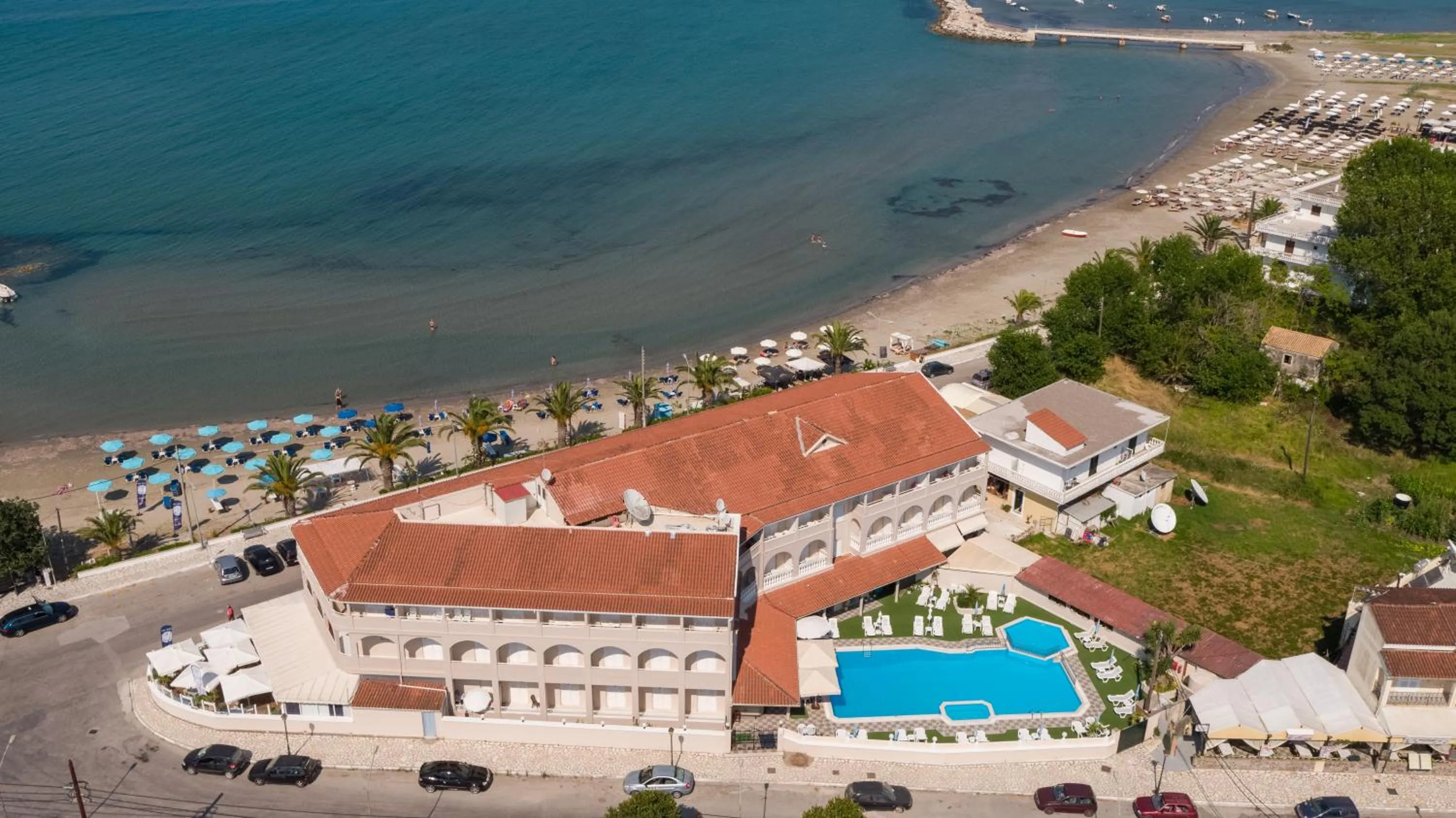 Property building in Aphrodite Beach Hotel Corfu