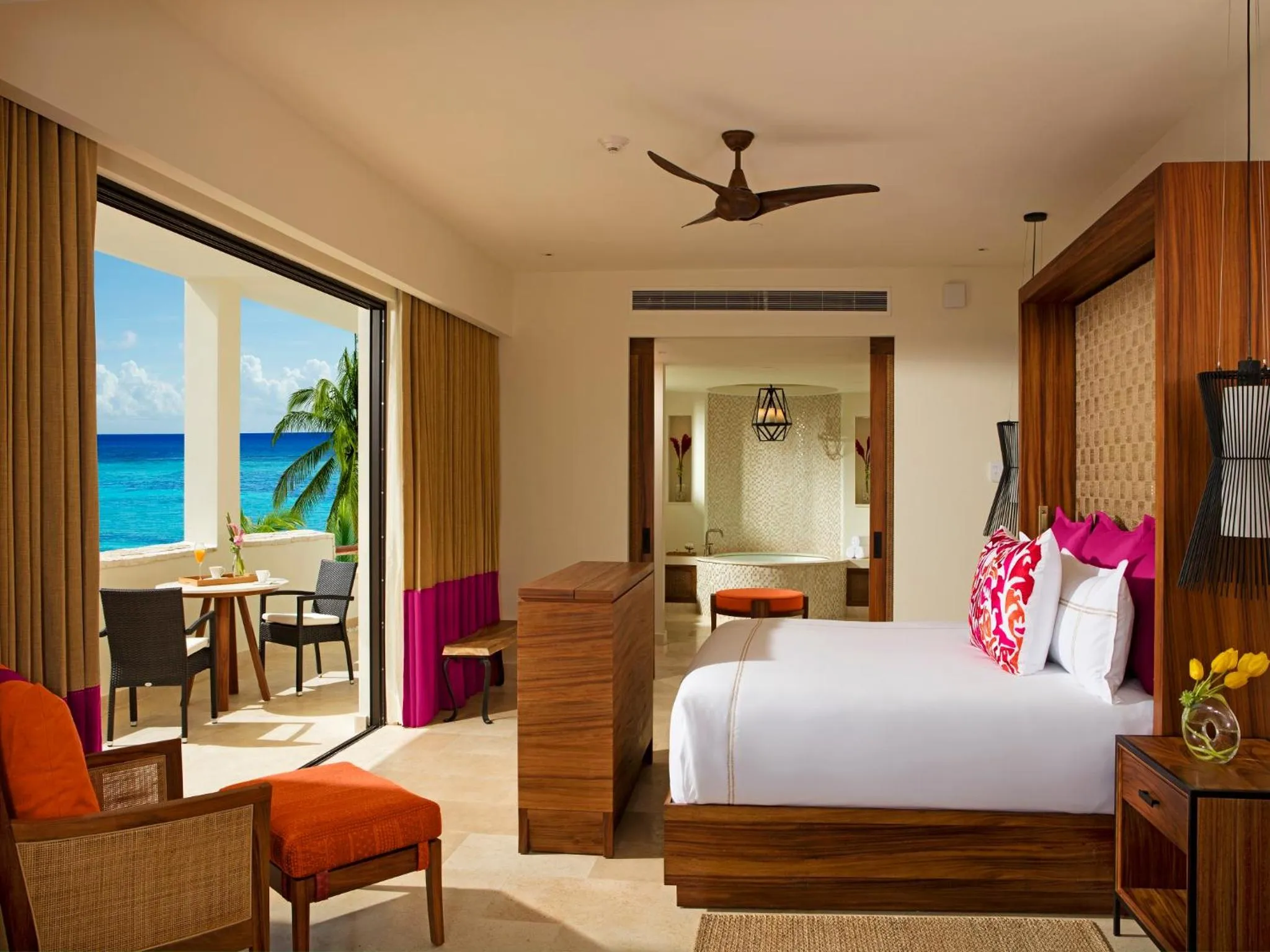 Bedroom, Bed in Secrets Akumal Riviera Maya - Adults Only