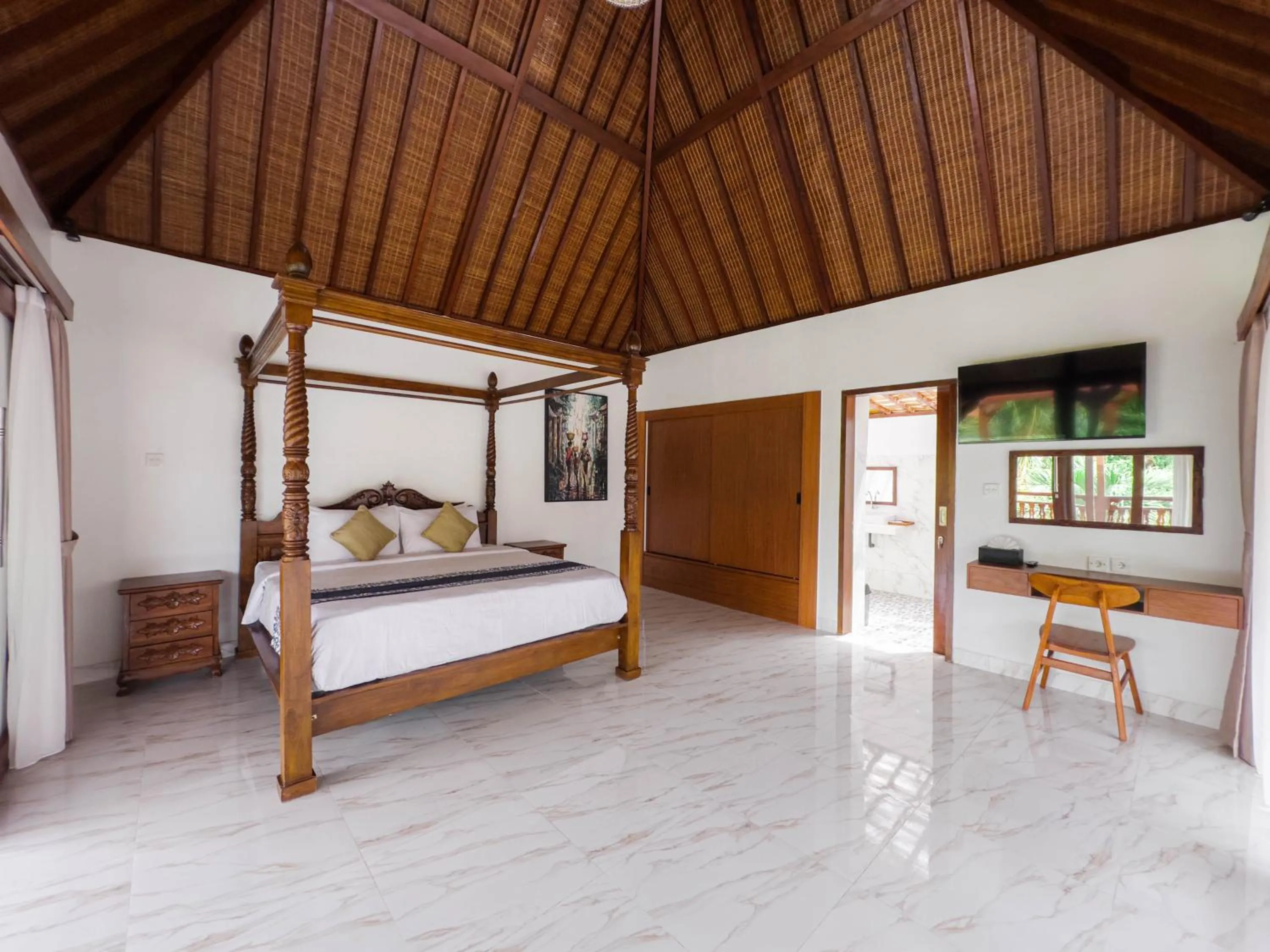 Bedroom, Bed in Kubu Manah Ubud