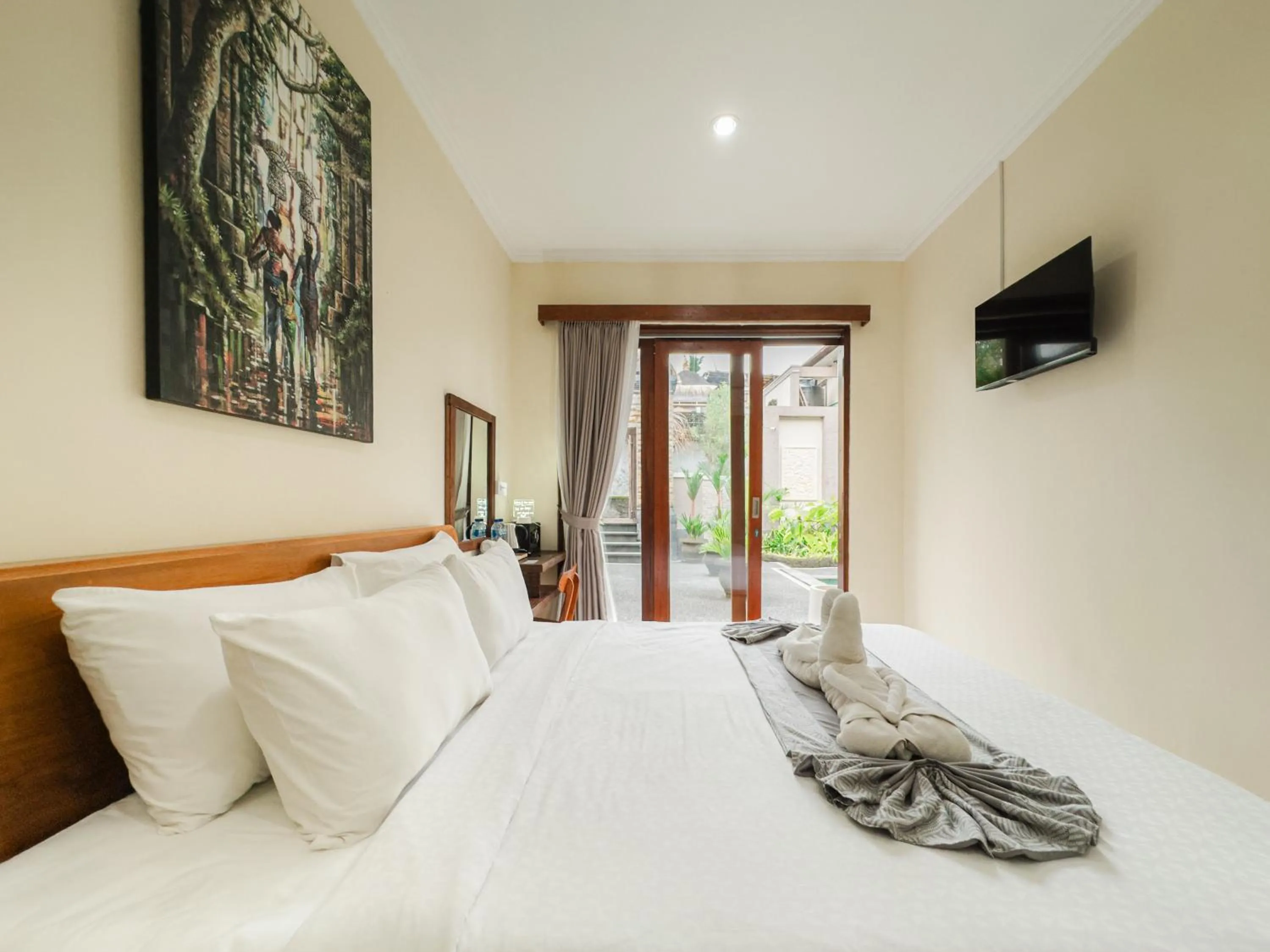 Bedroom, Bed in Kubu Manah Ubud