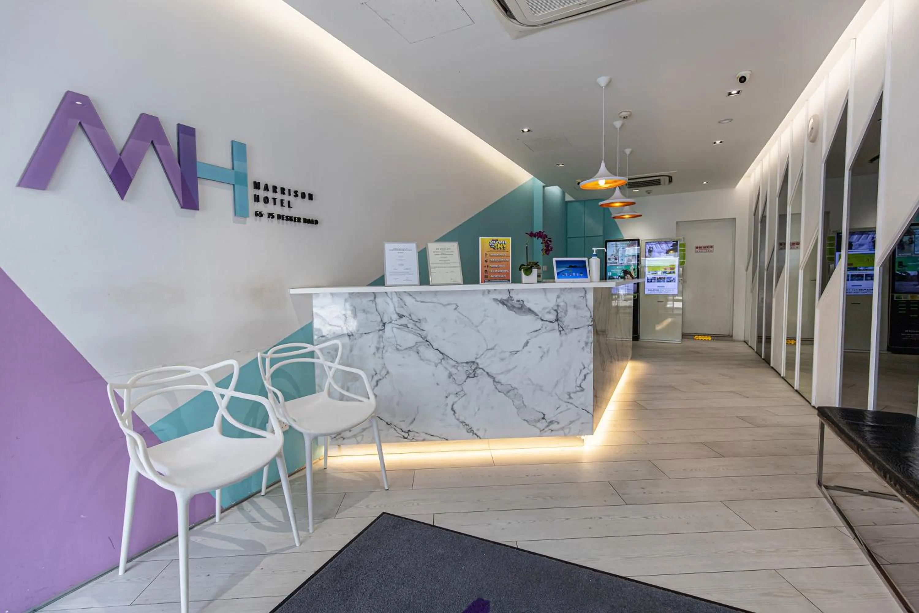 Lobby or reception in Philip Hotel at Little India