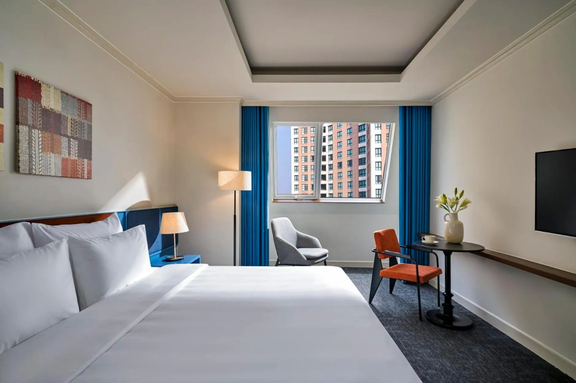 TV and multimedia, Bed in M Village Hotel Thợ Nhuộm