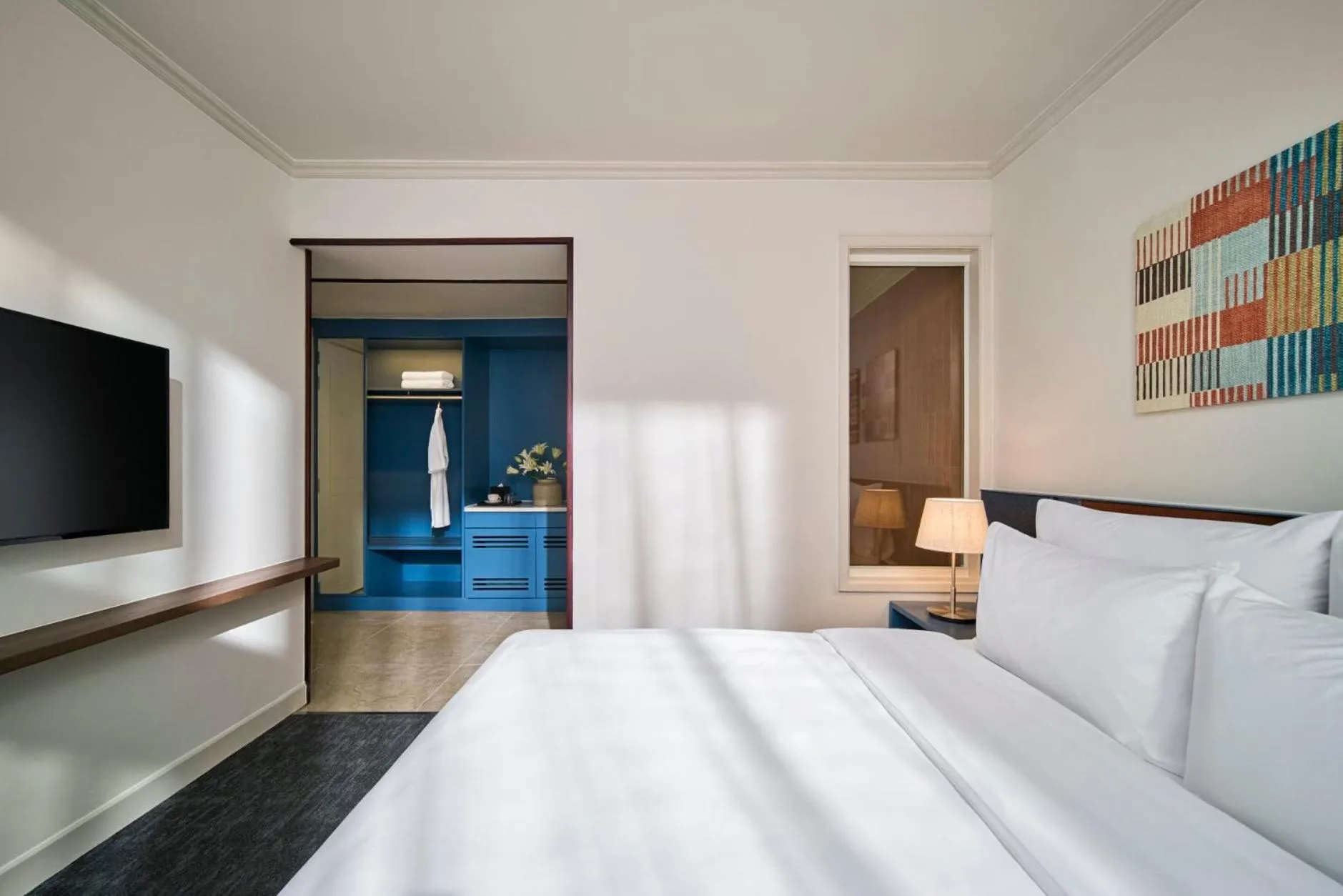 TV and multimedia, Bed in M Village Hotel Thợ Nhuộm