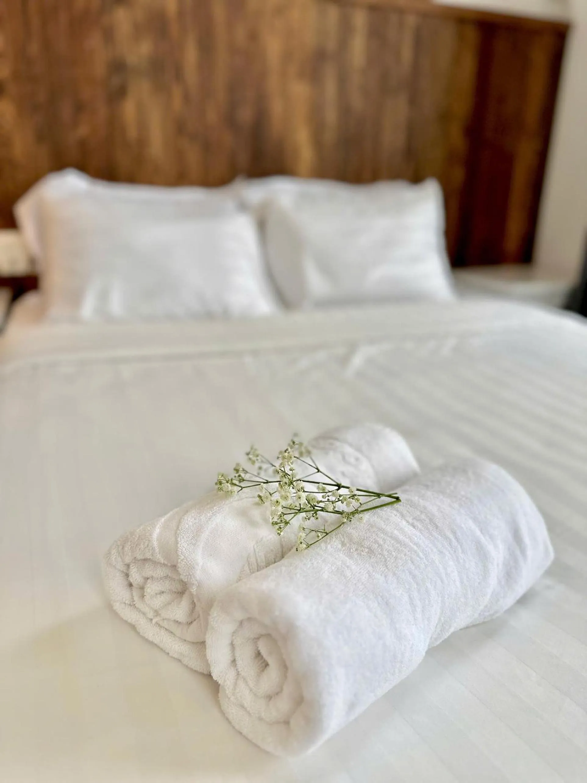 Bed in Moc Nha Minh Hotel Da Lat