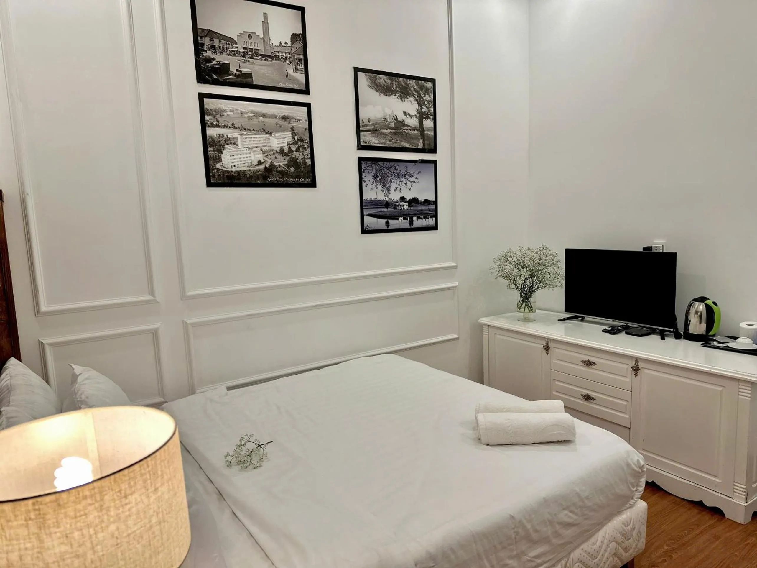 Bed in Moc Nha Minh Hotel Da Lat