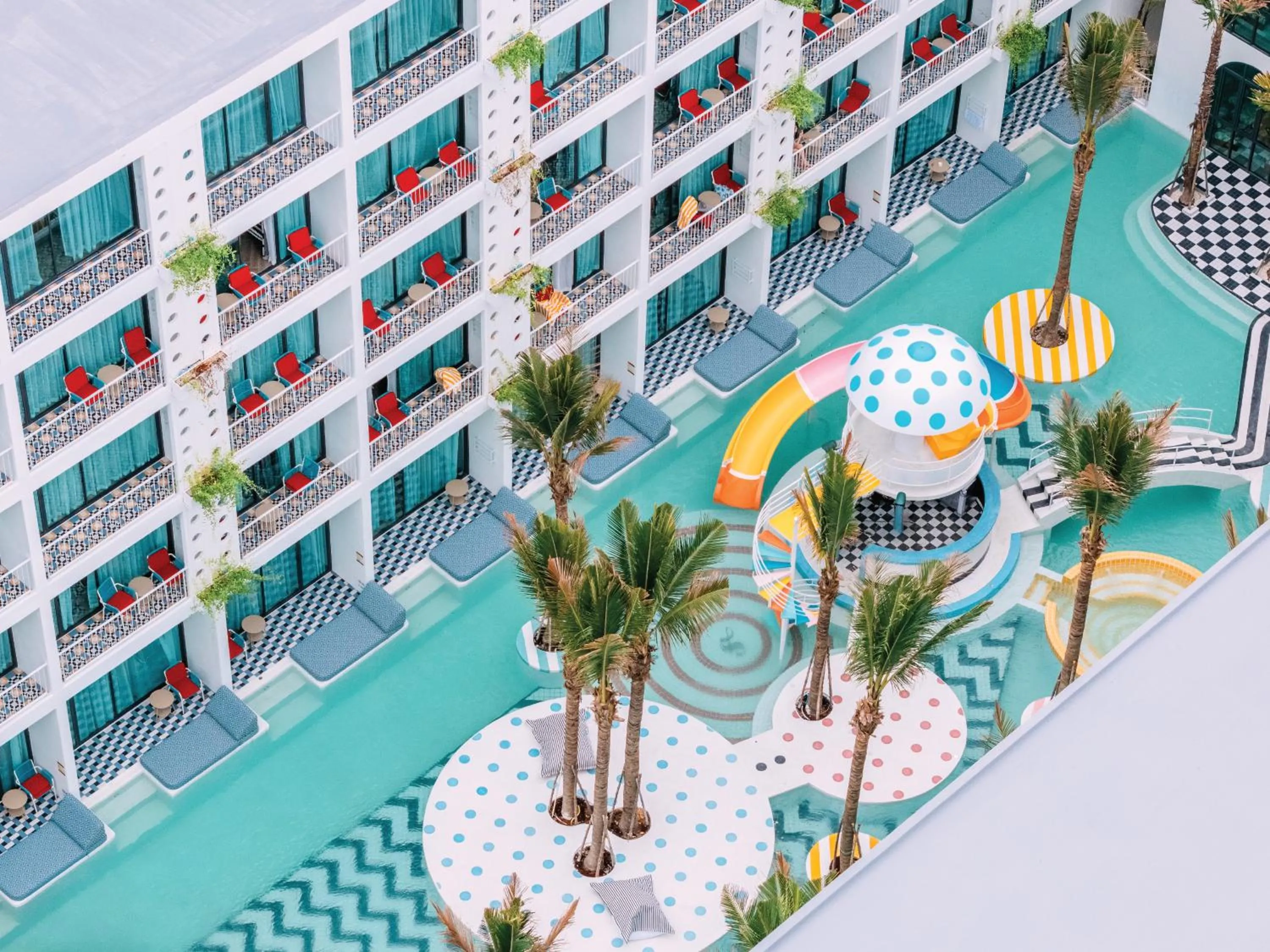 Pool view in Sugar Marina Hotel -POP- Kata Beach