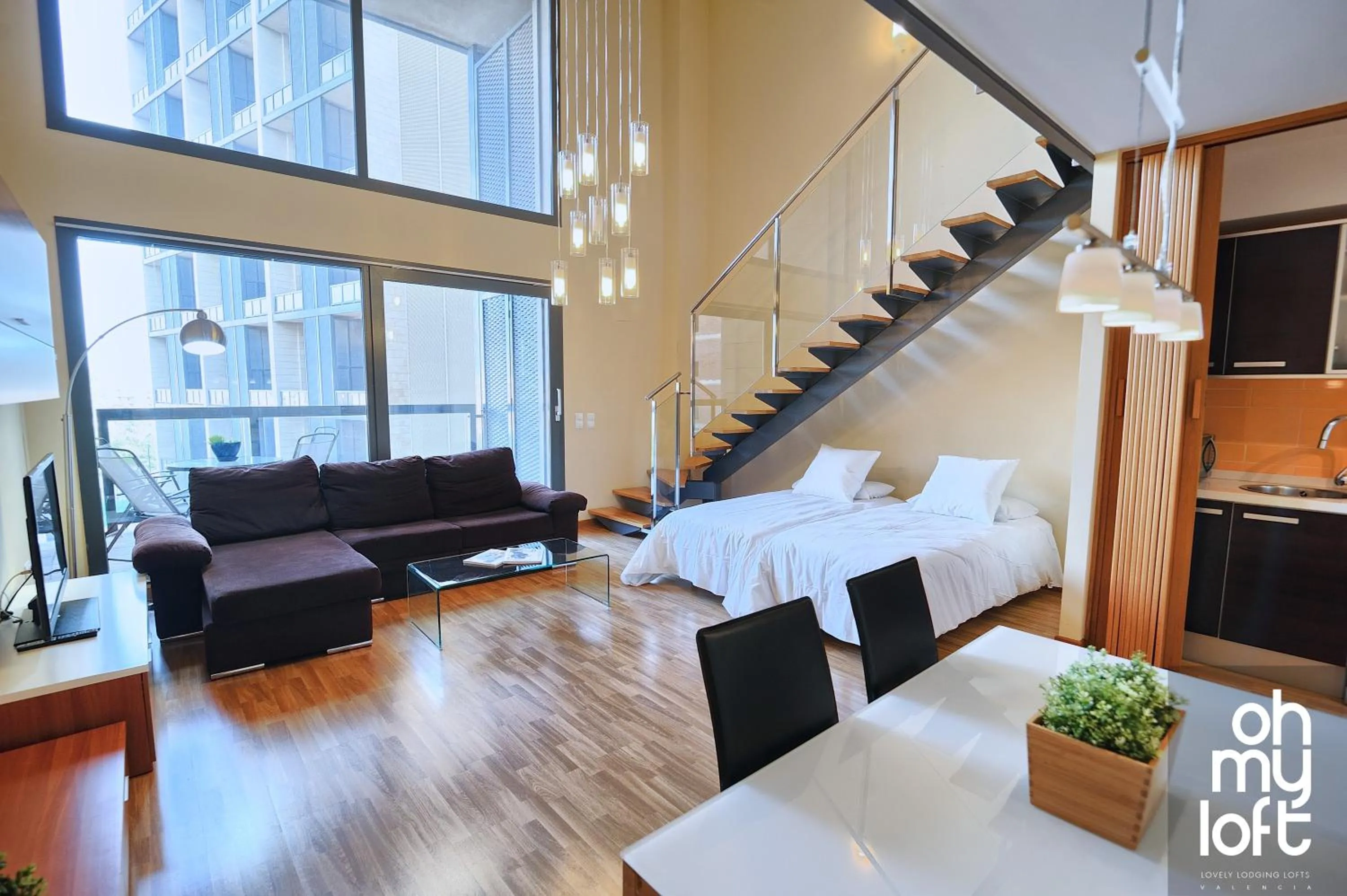 Bed in Ohmyloft Valencia