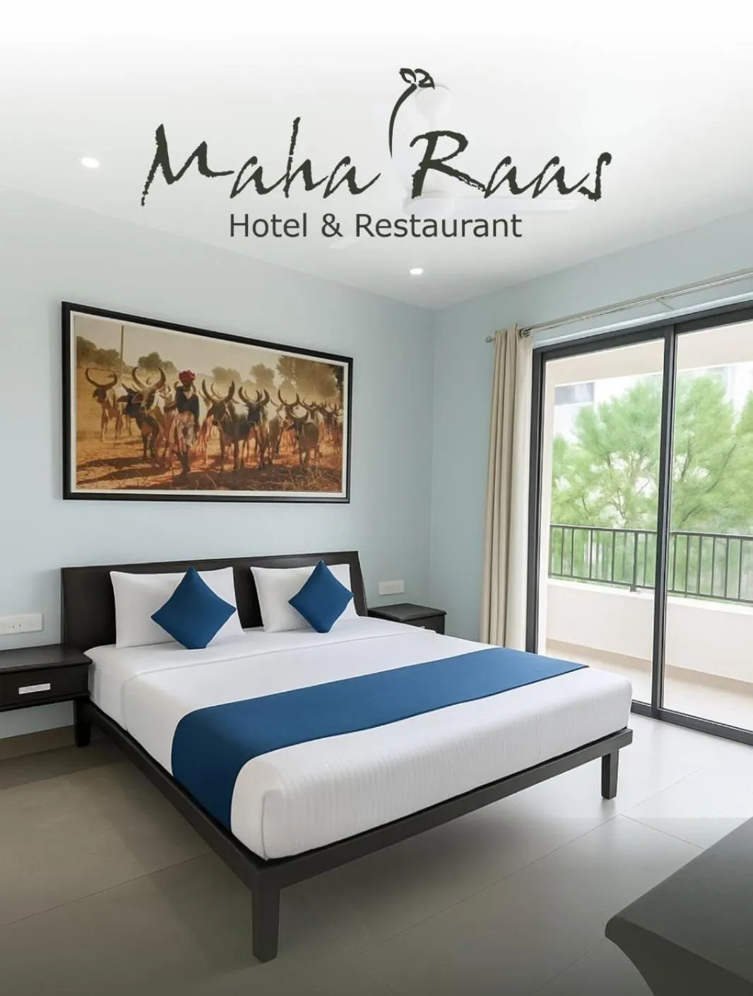 Bed in MAHA RAAS A unit of RAAS LEELA Hotels and Resort