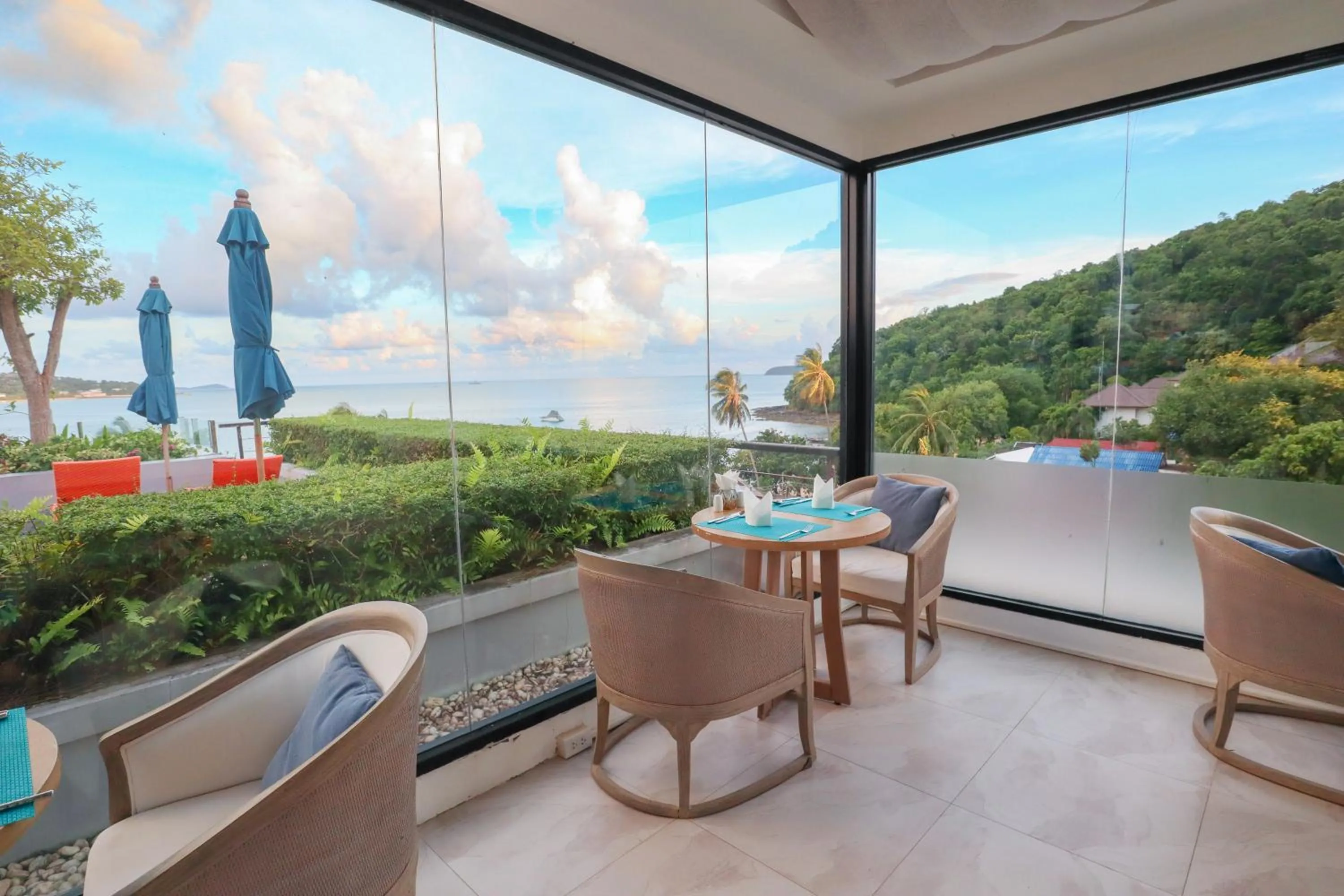 Dining area in Bandara Beach Resort, Phuket