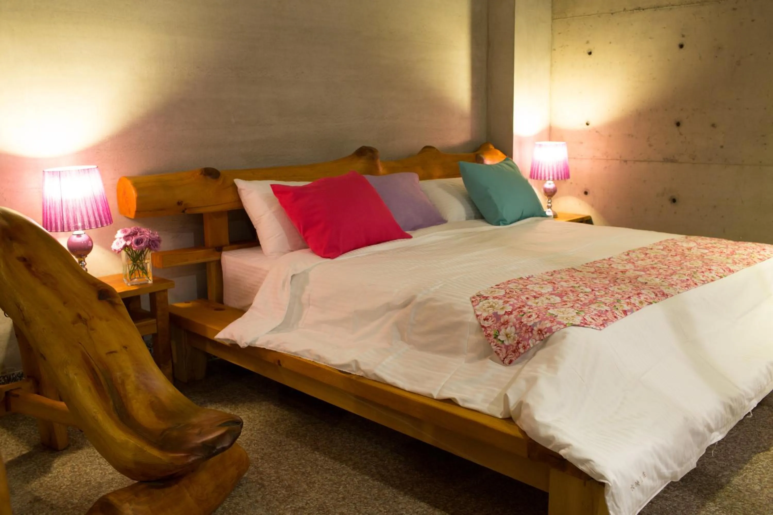 Bed in Water Reflections at Ease