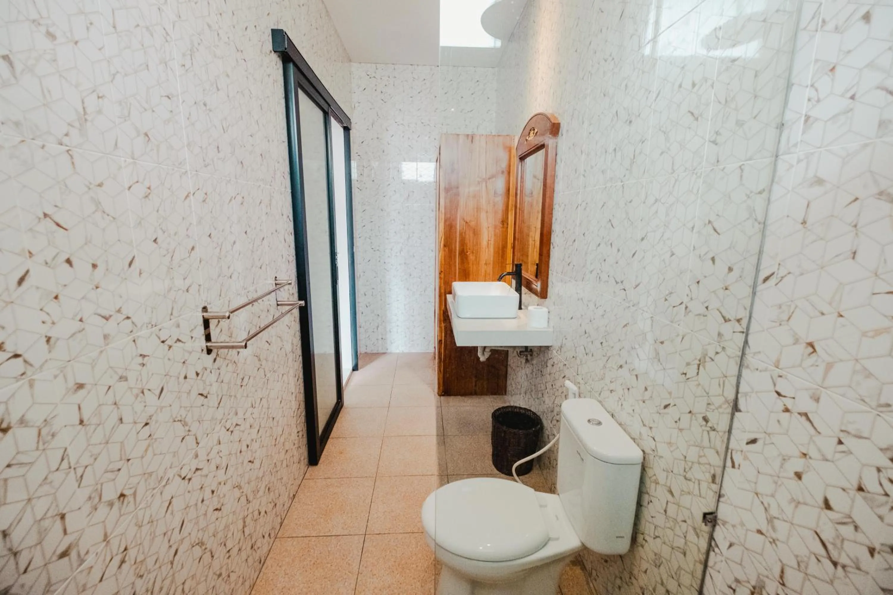 Shower in Turtle Shelter Guest House