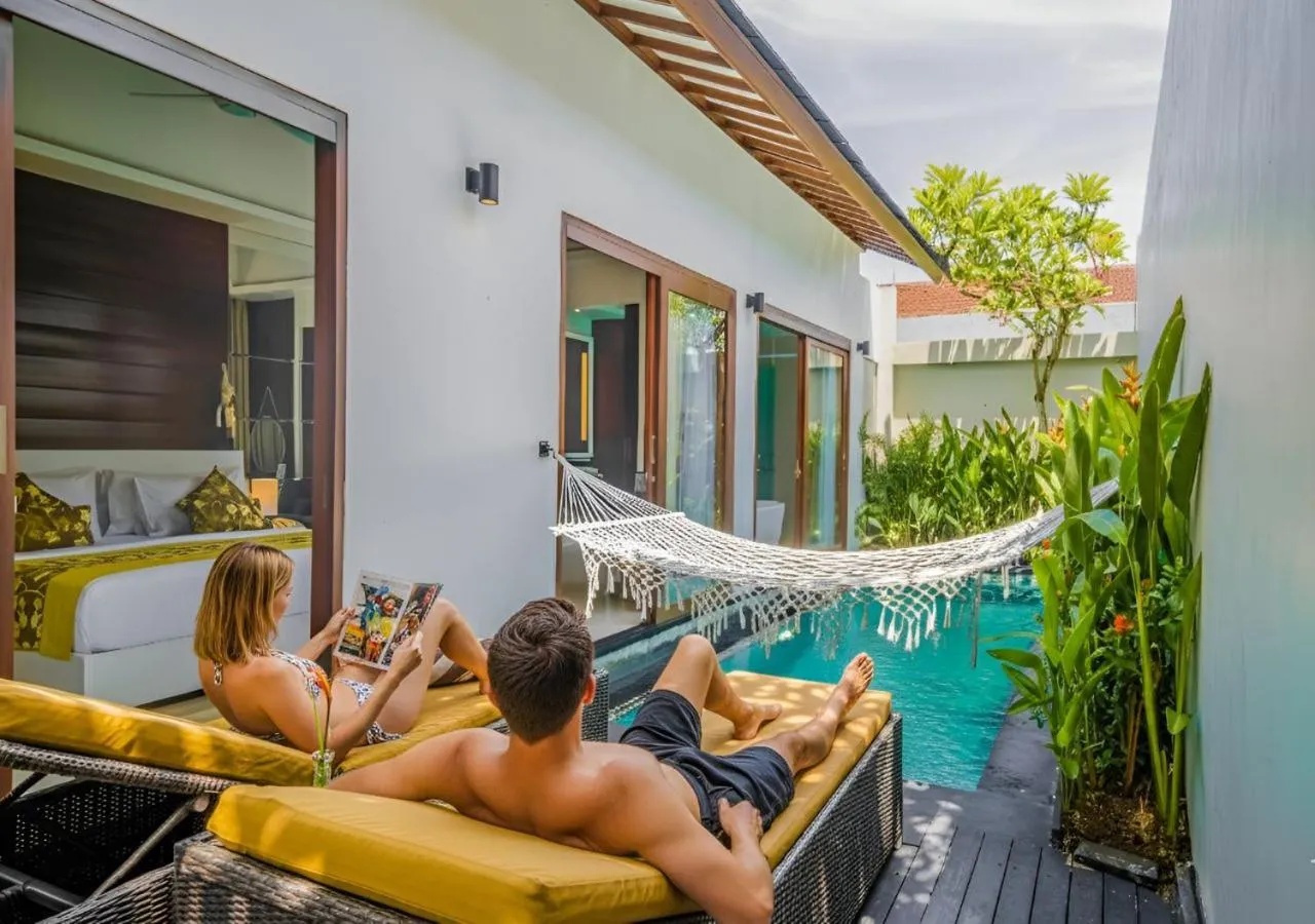 Pool view in Anari Villas Kuta by The Wina Resorts