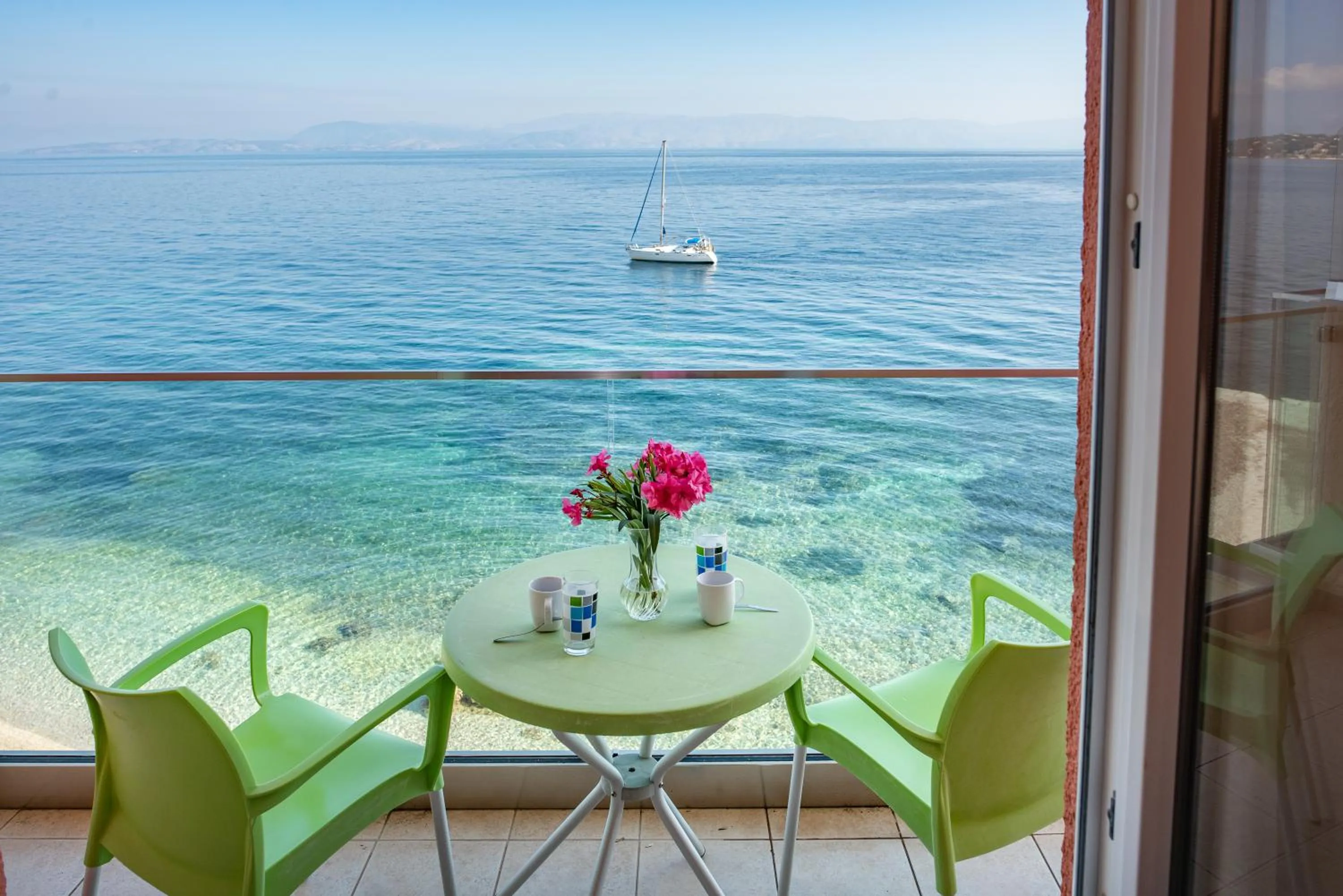 Natural landscape in Corfu Maris