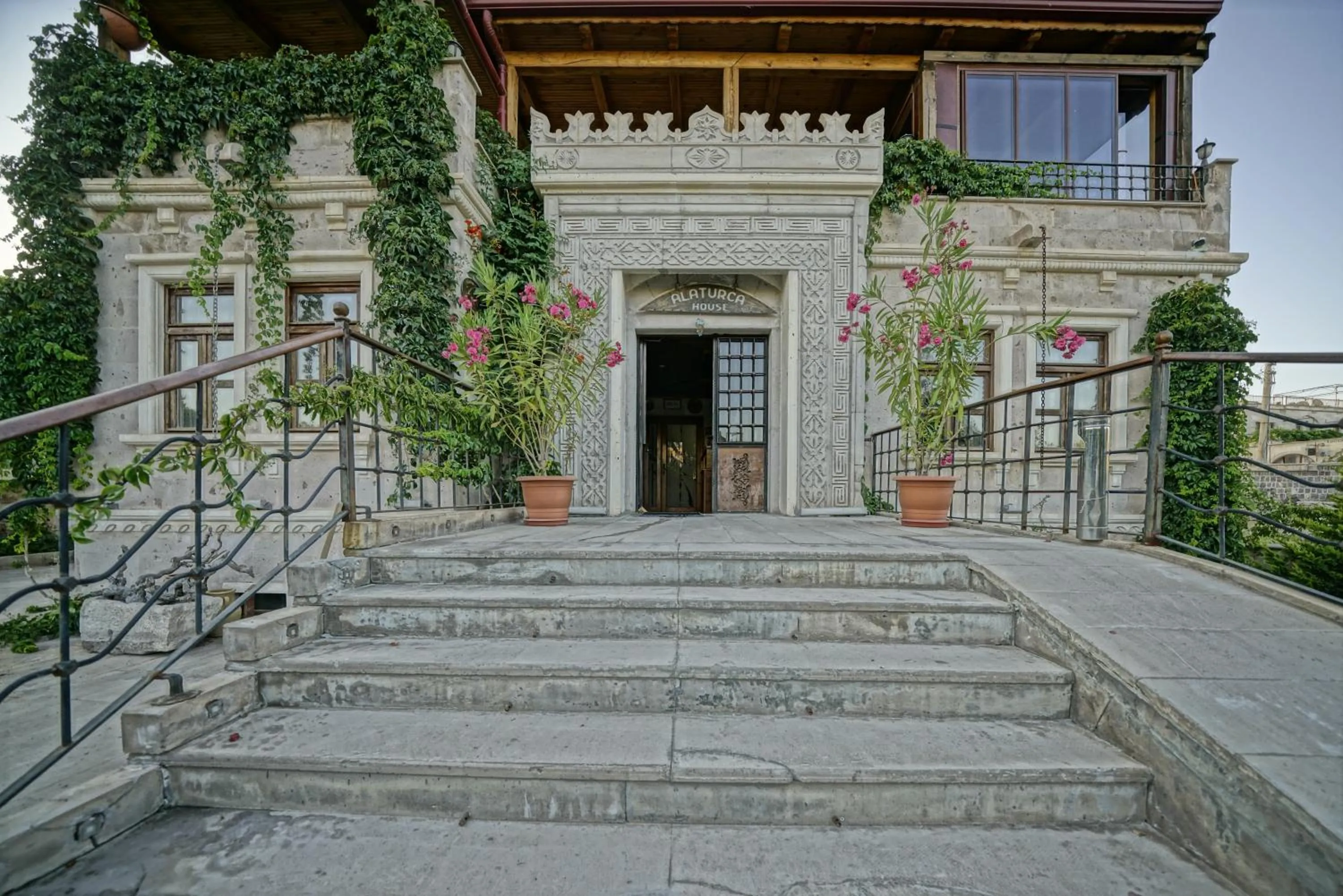 Facade/entrance in Alaturca House