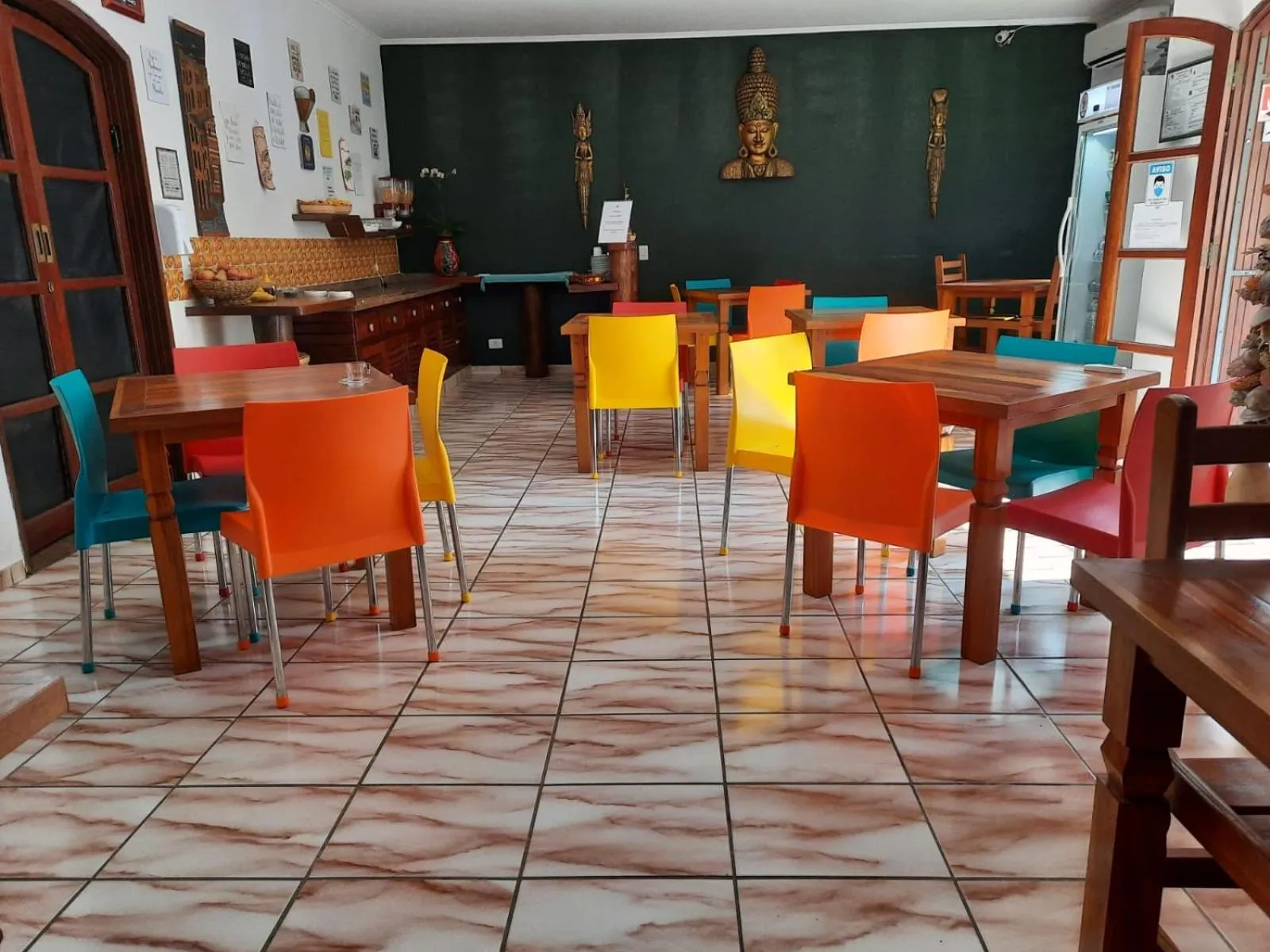 Dining area in Pousada Estrela Mare