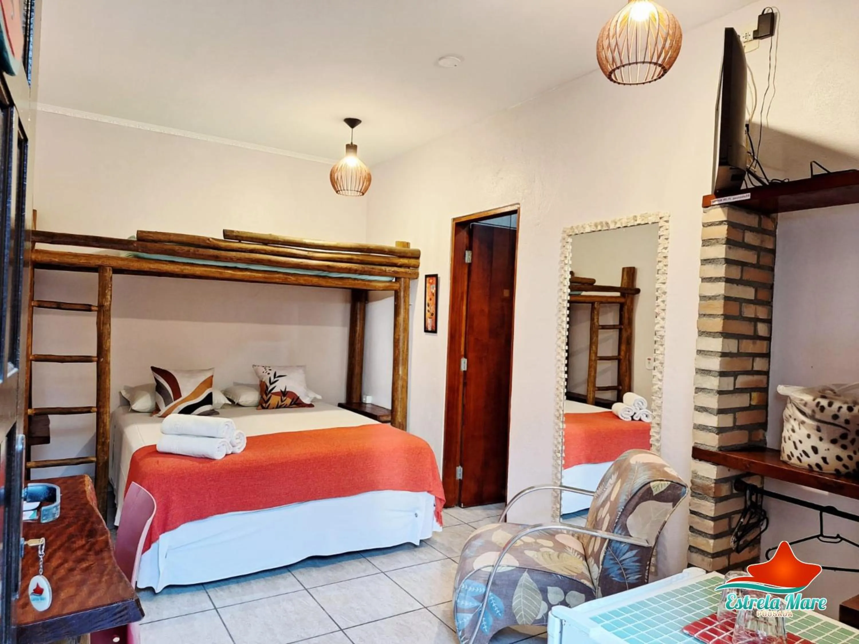 Bedroom, Bed in Pousada Estrela Mare