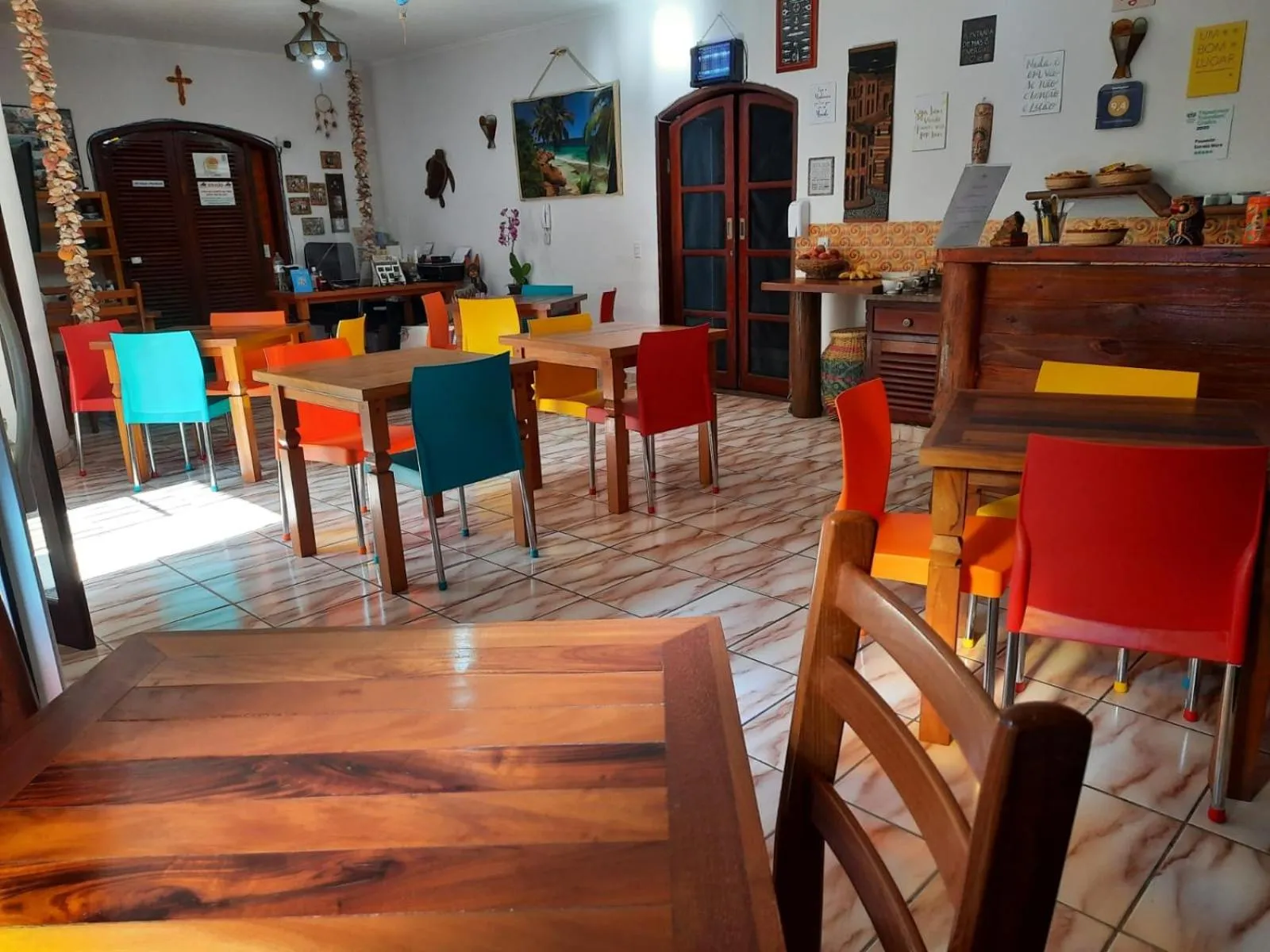 Dining area in Pousada Estrela Mare