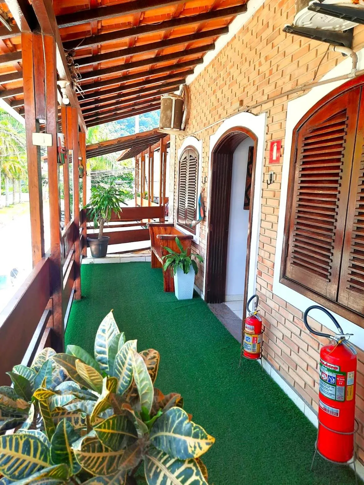 Balcony/Terrace in Pousada Estrela Mare