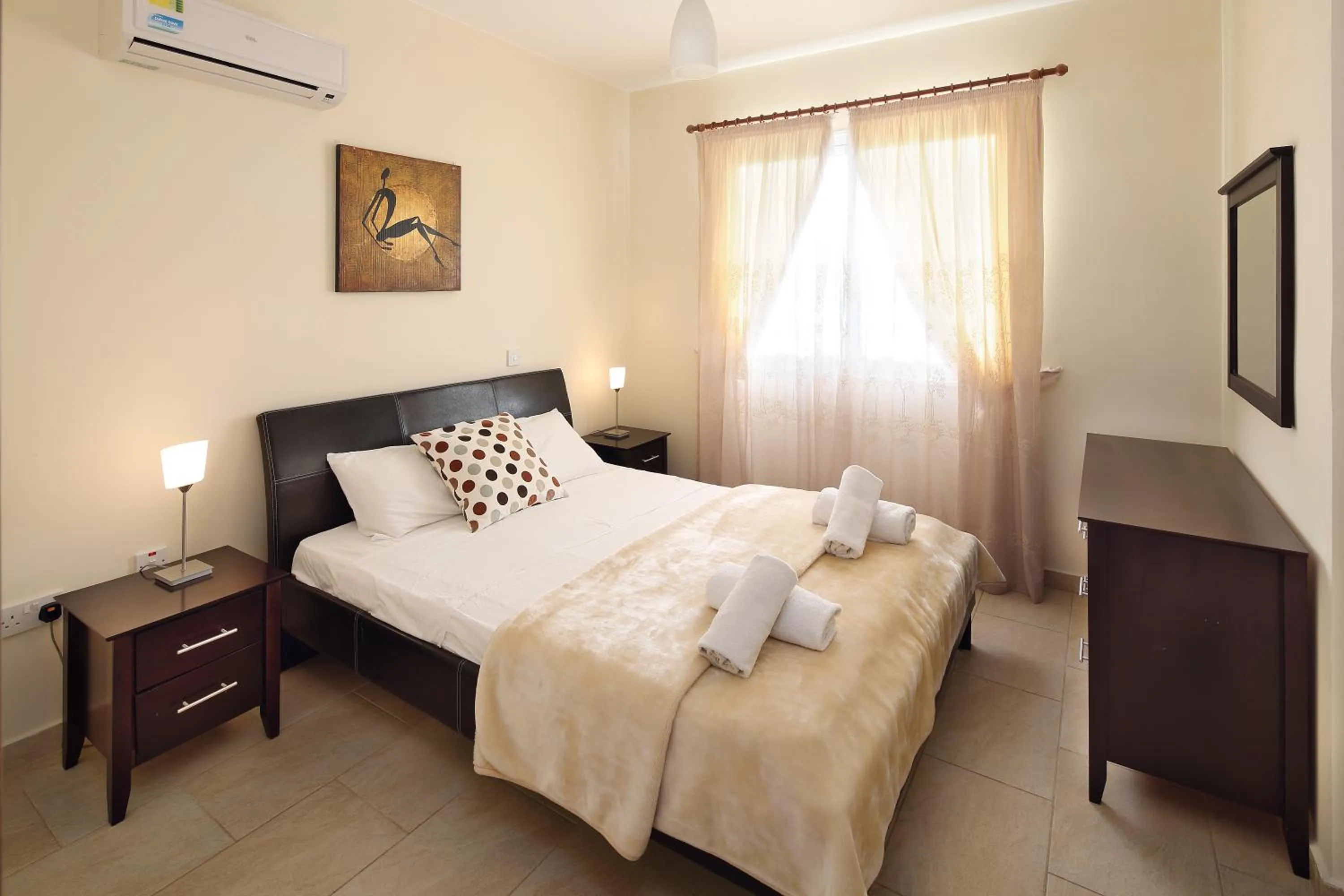 Bedroom, Bed in Chloraka Terrace Apartments