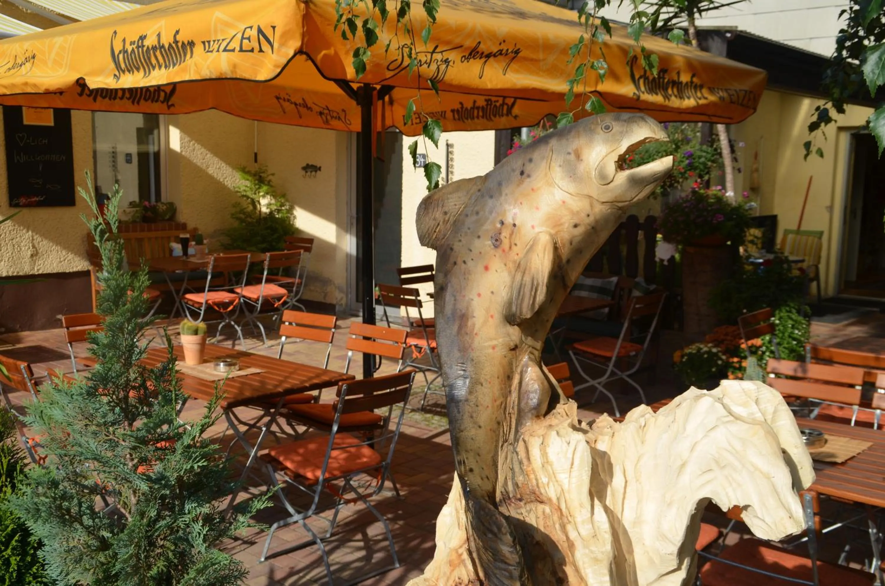 Garden in Gasthaus Forelle