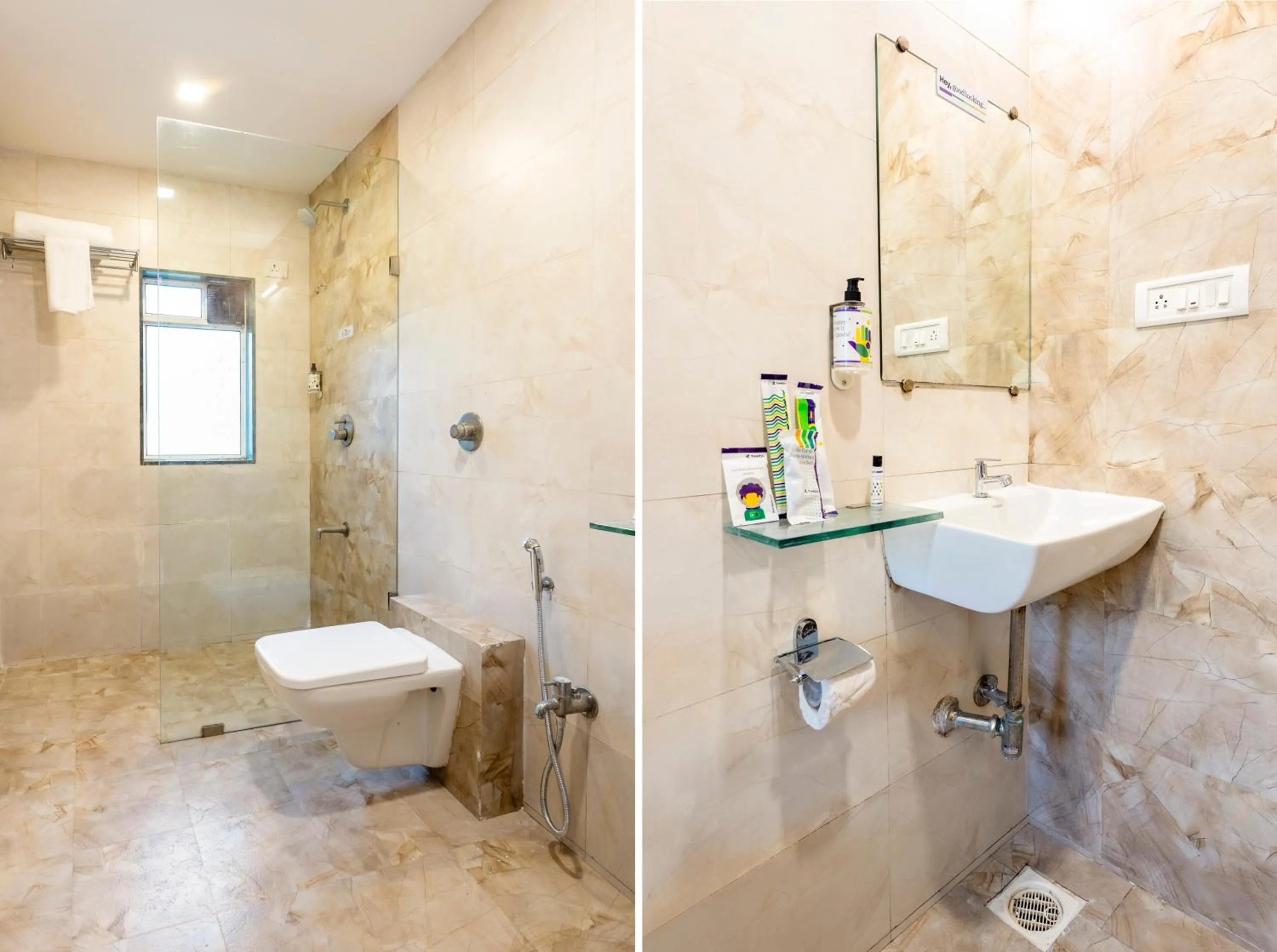 Bathroom in Treebo Blue Roof, Kelwa