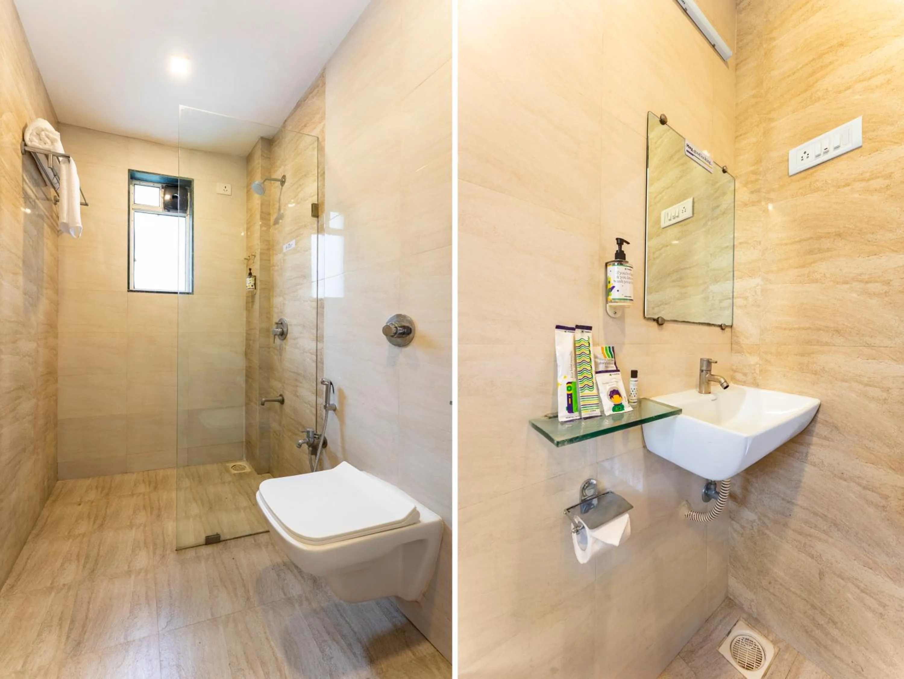 Bathroom in Treebo Blue Roof, Kelwa