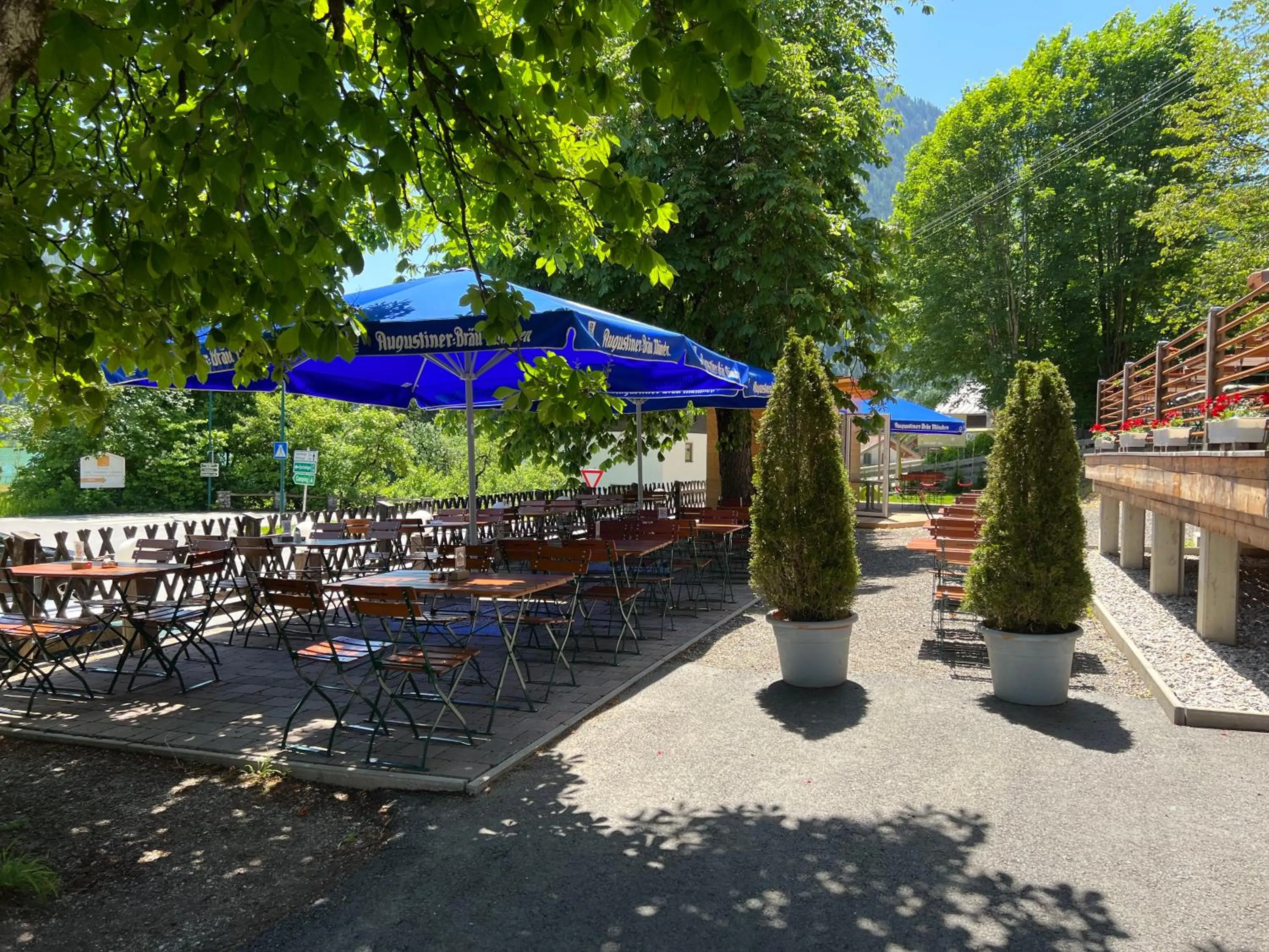 Balcony/Terrace in Weisses Rössl am See