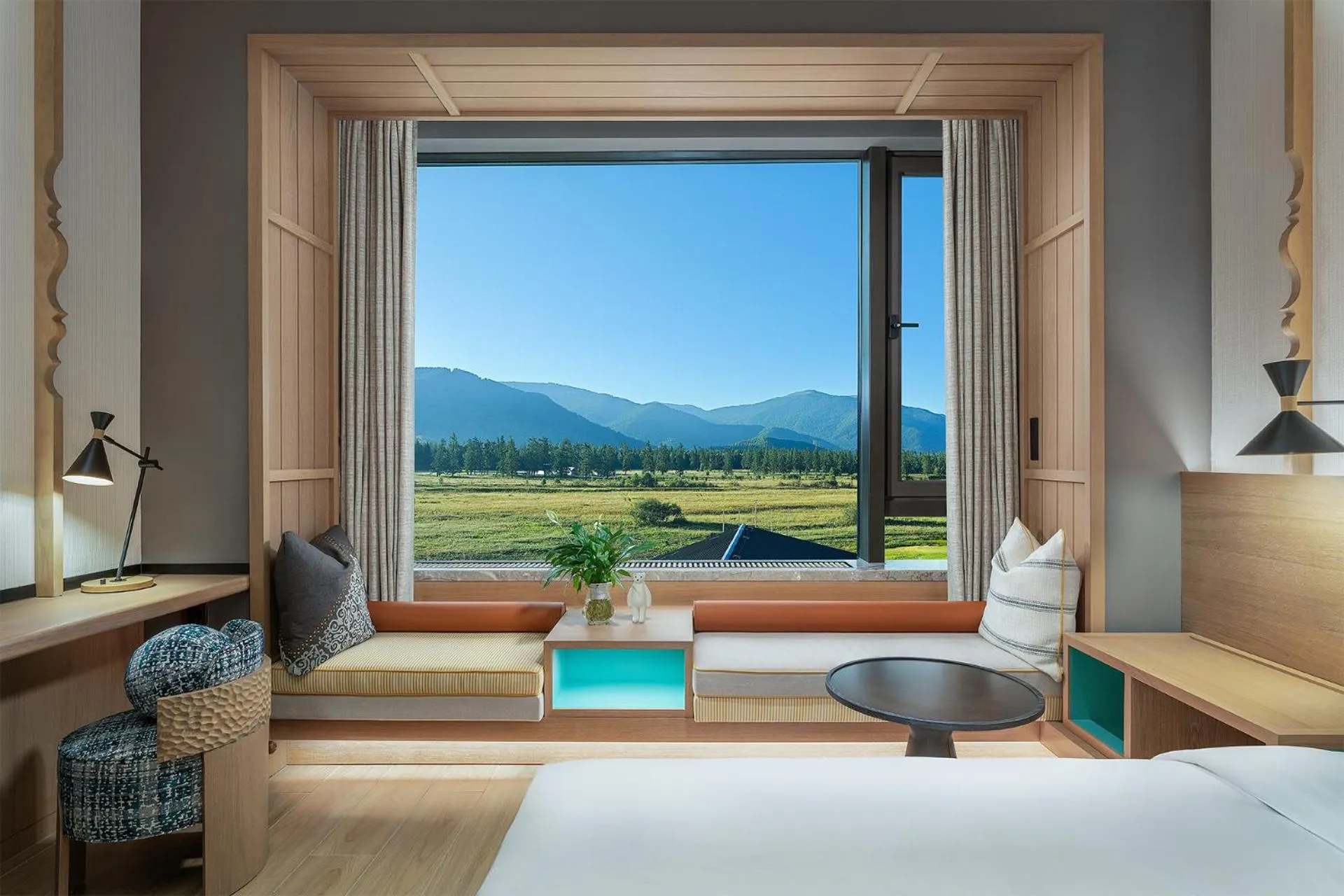 Natural landscape, Bed in Holiday Inn Resort Kanas Hemu by IHG