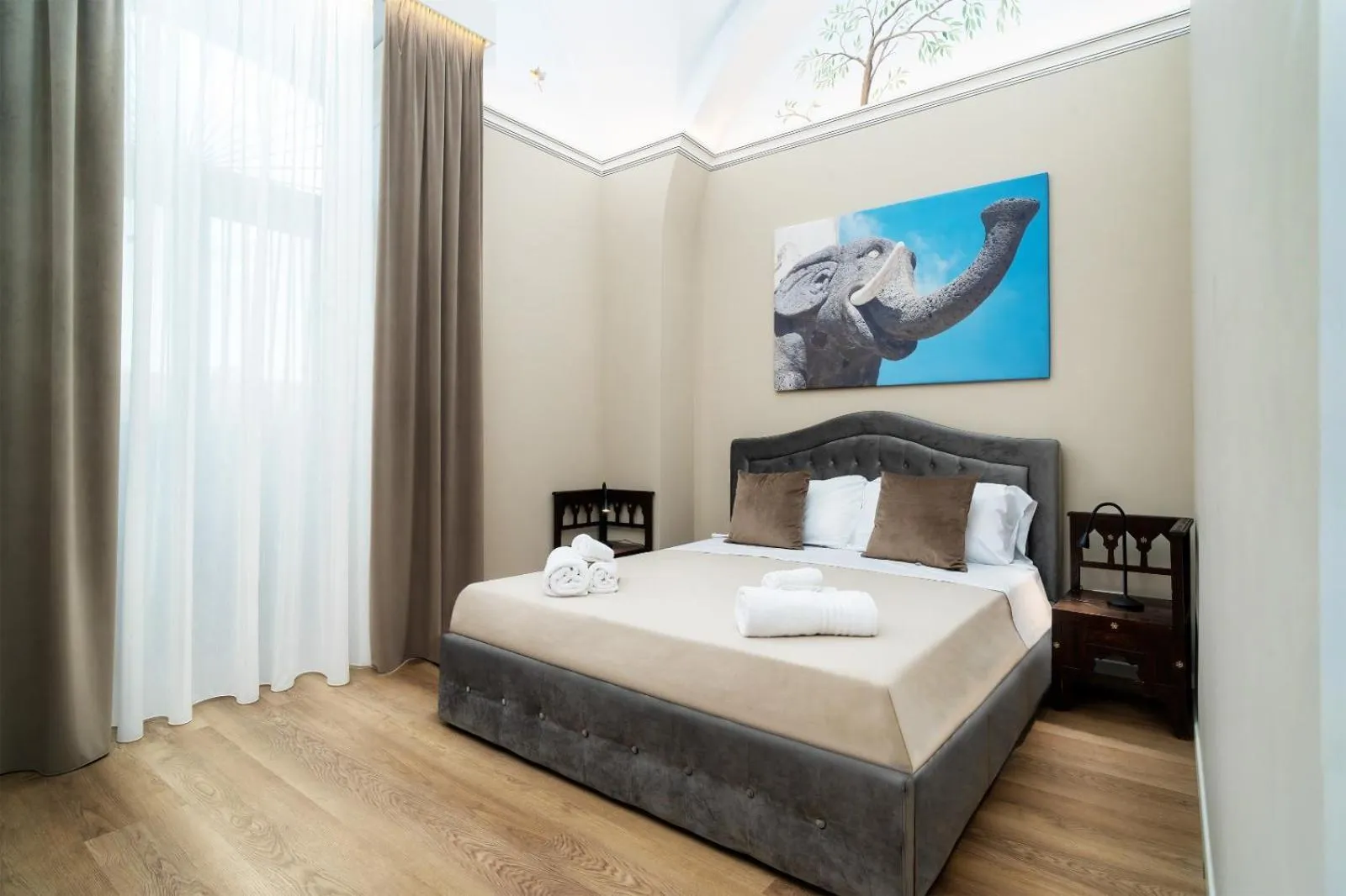 Bed in Archimedes suites