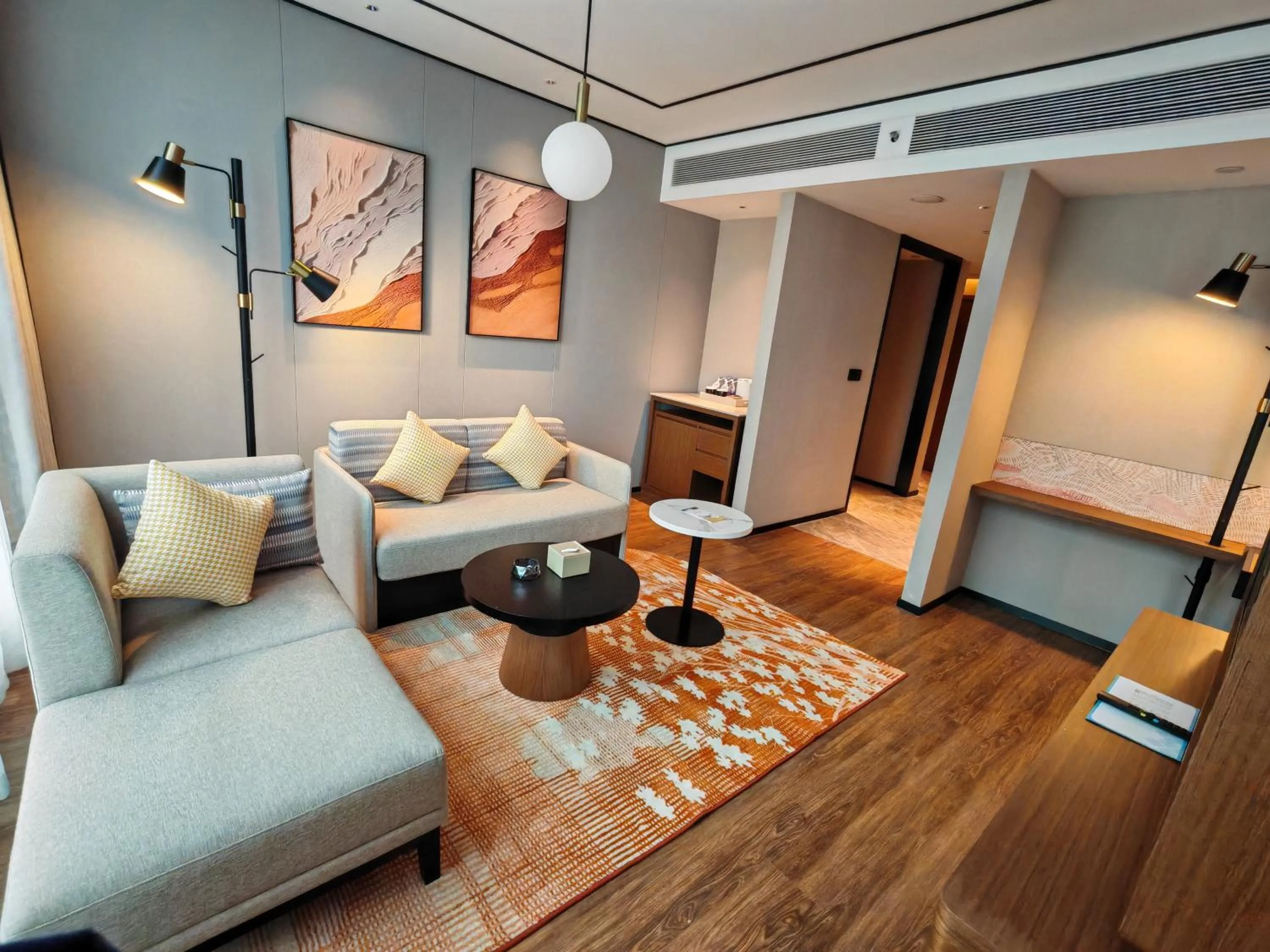 Living room in Hilton Garden Inn Bazhong Bazhou
