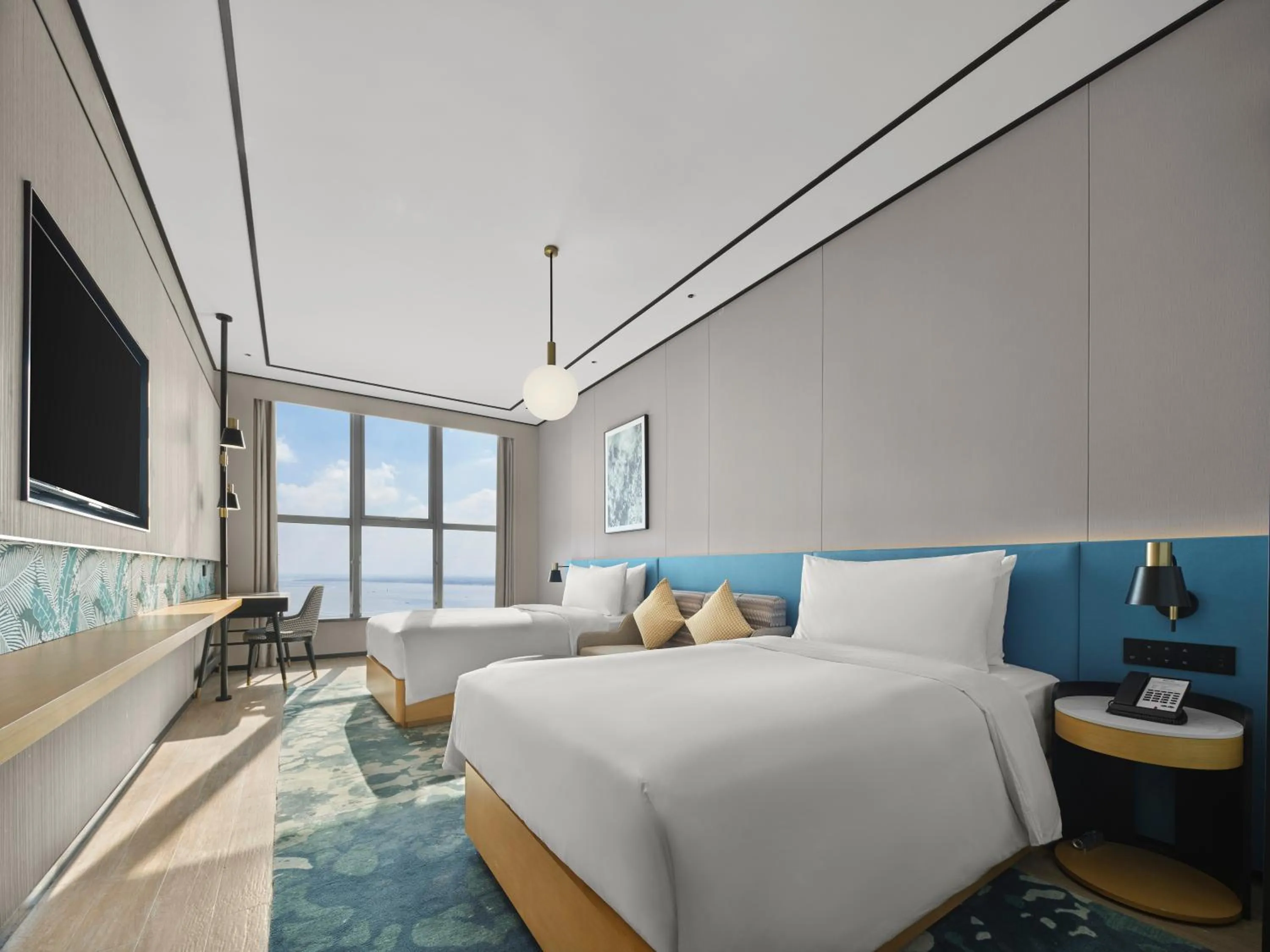 Bed in Hilton Garden Inn Danzhou Yangpu