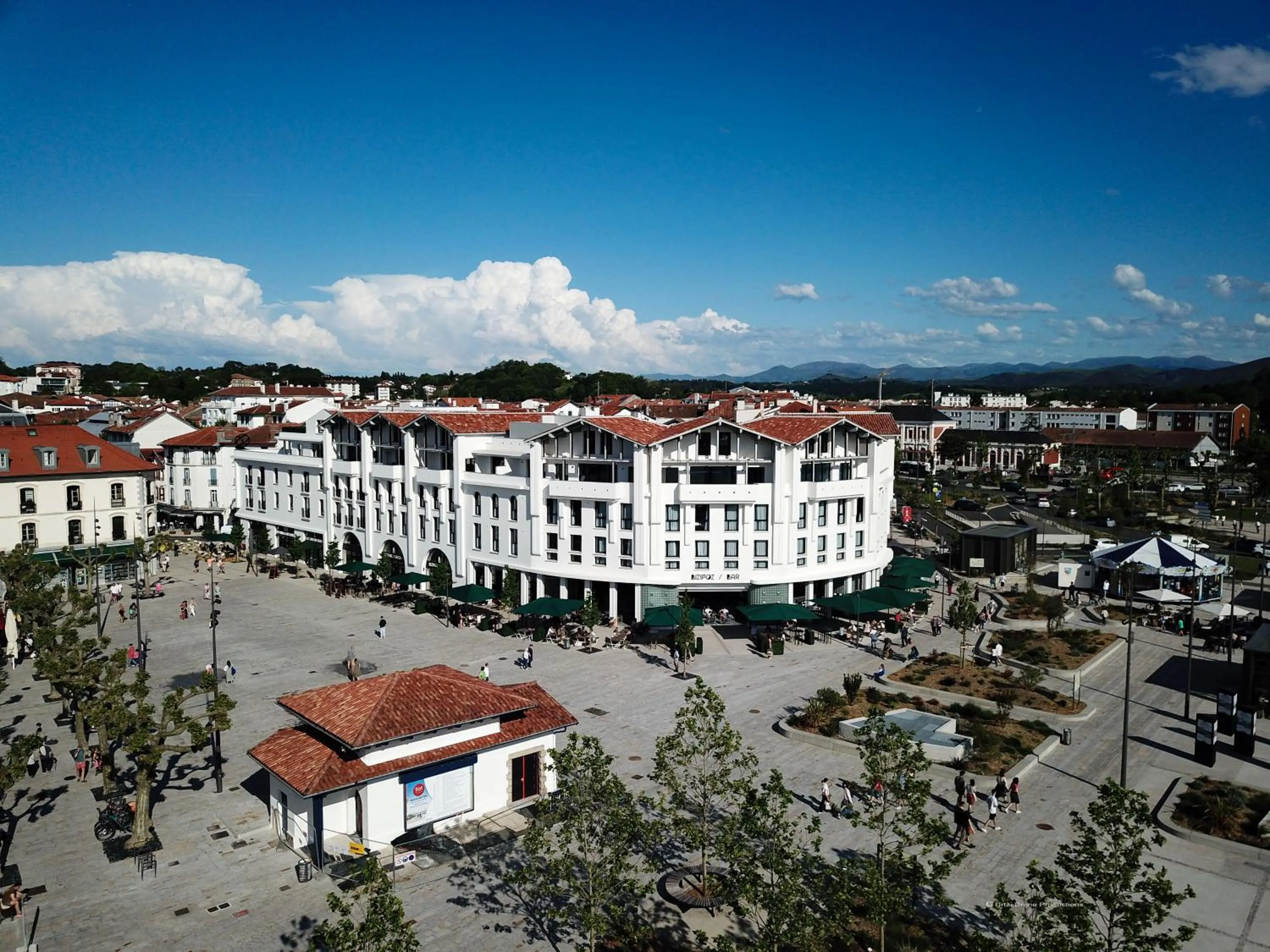 Bird's eye view in Bizipoz Hôtel