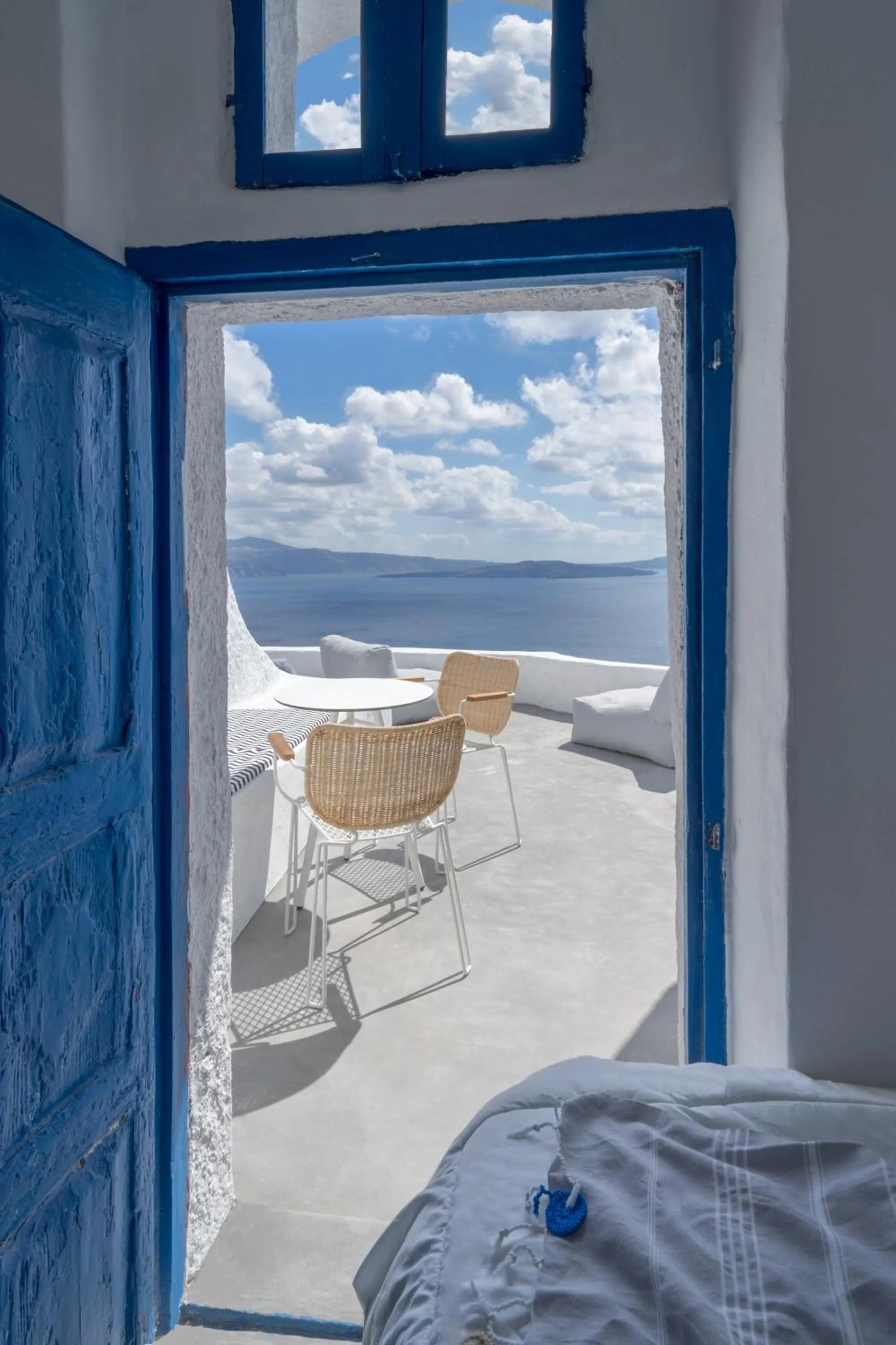 Patio, Bed in Gaia Suites